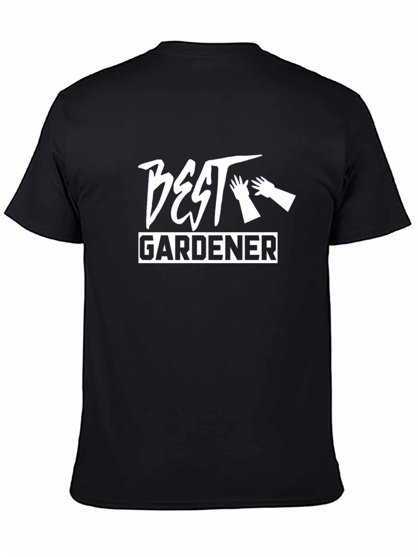 Best Gardener Black T-Shirt - Gardening Gift