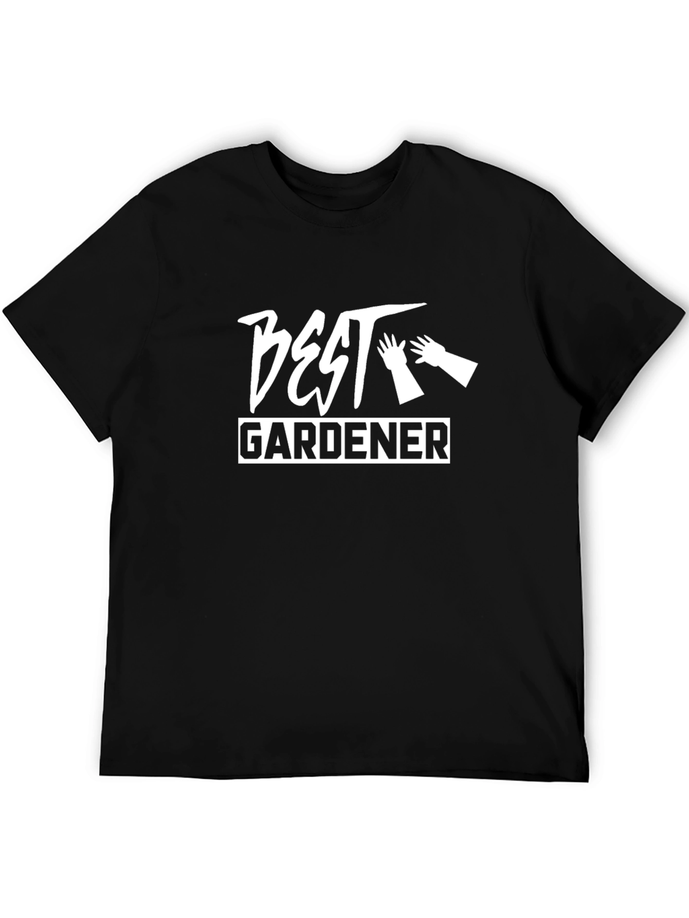 Best Gardener Black T-Shirt - Gardening Gift