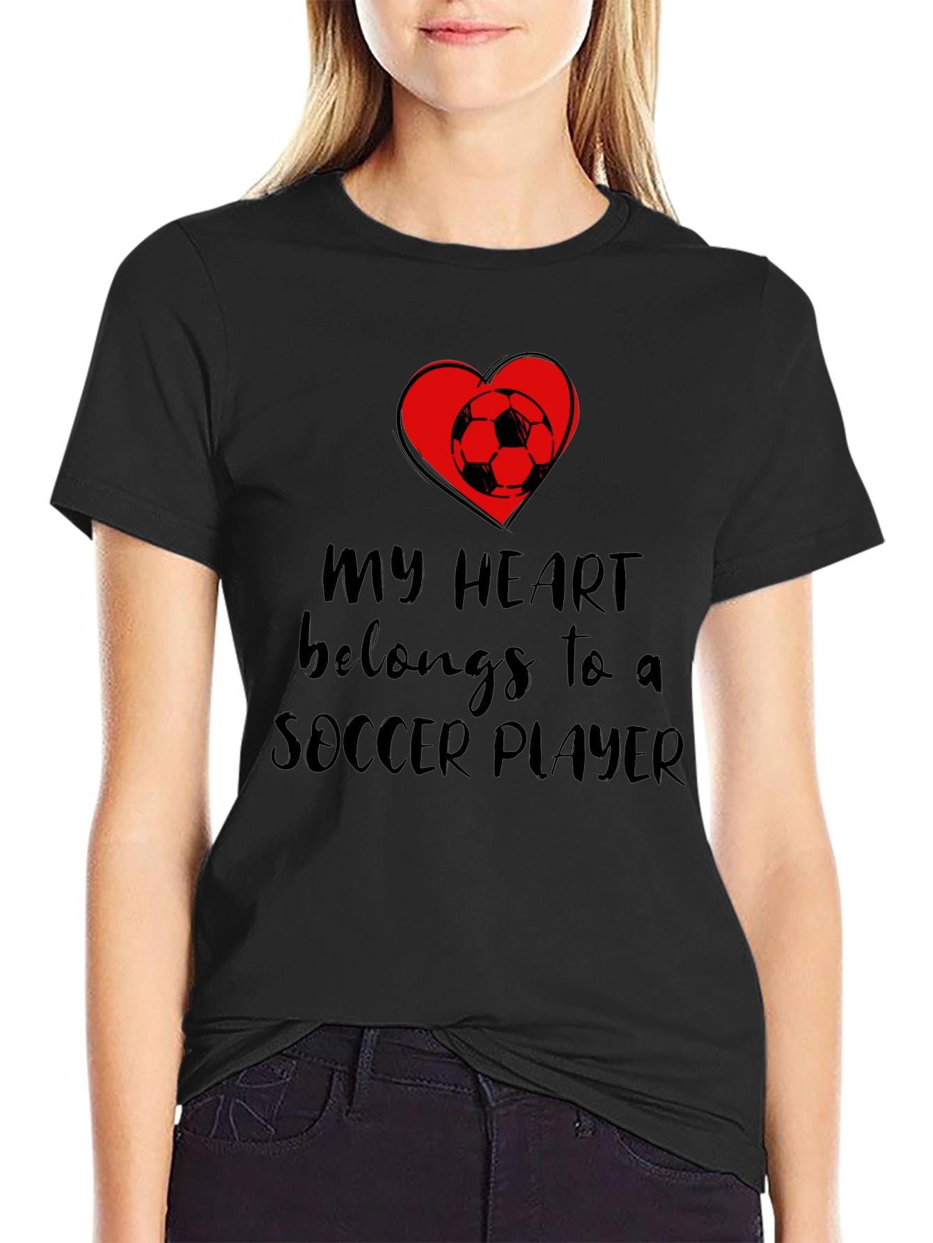 My Heart Belongs to a Soccer Player T-Shirt