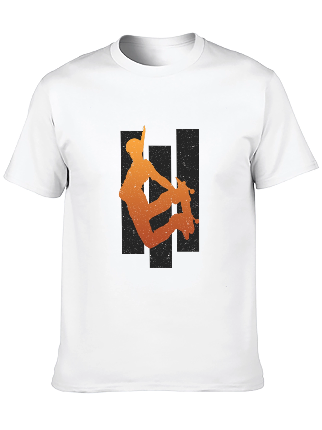Skater Silhouette Graphic Tee - Cool Urban Style