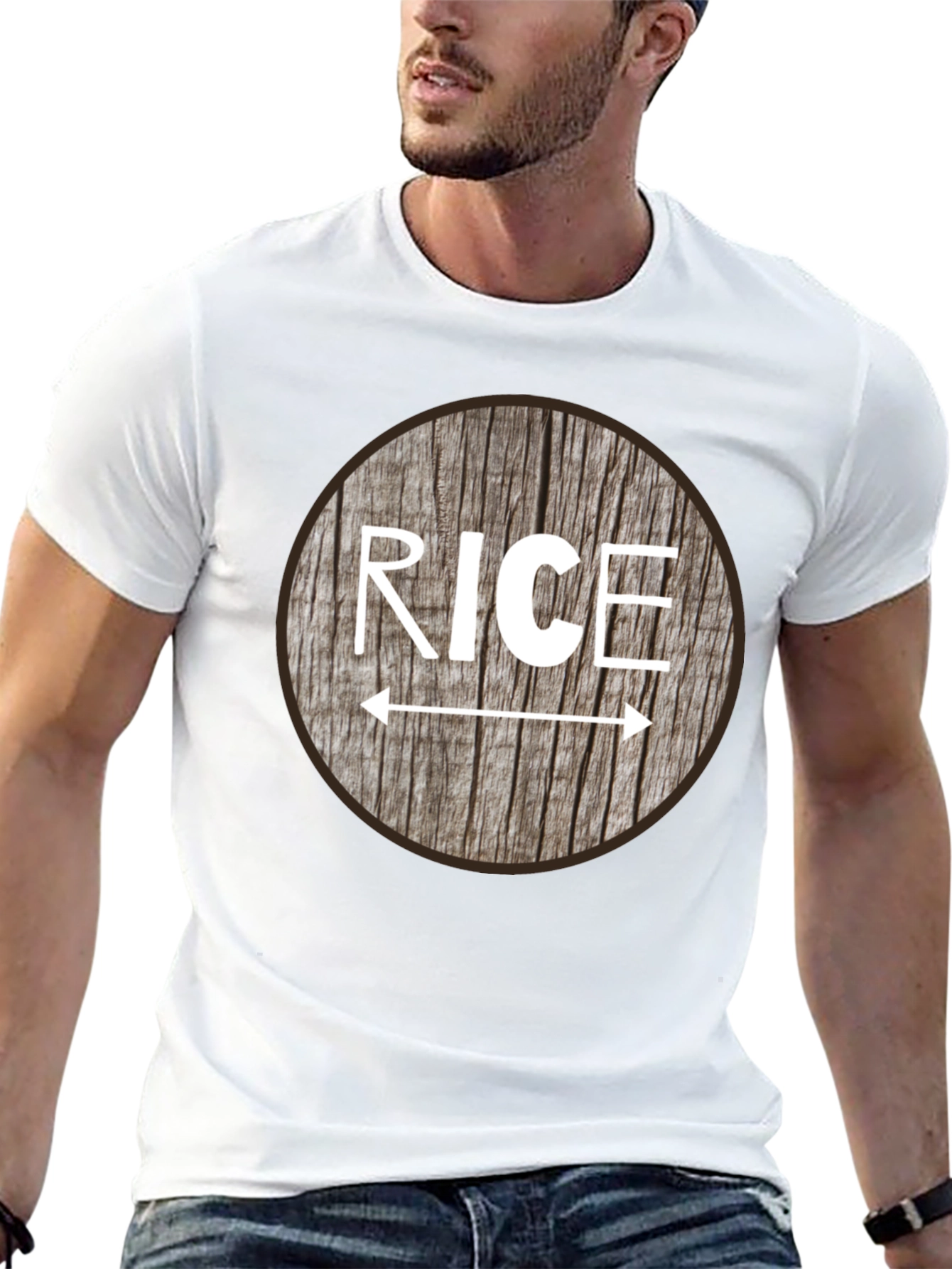 Rice T-Shirt - Funny Arrow Direction Tee
