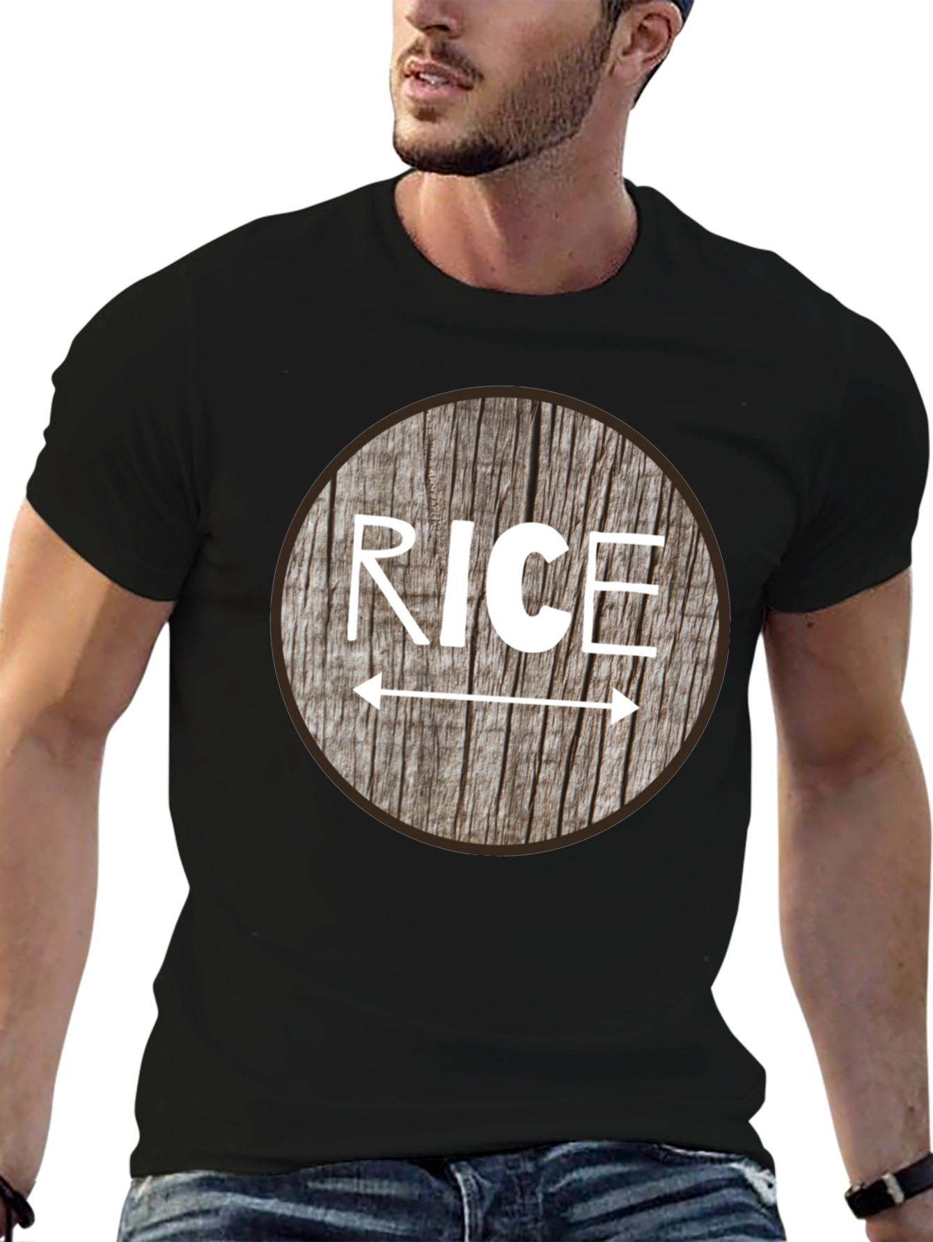 Rice T-Shirt - Funny Arrow Direction Tee