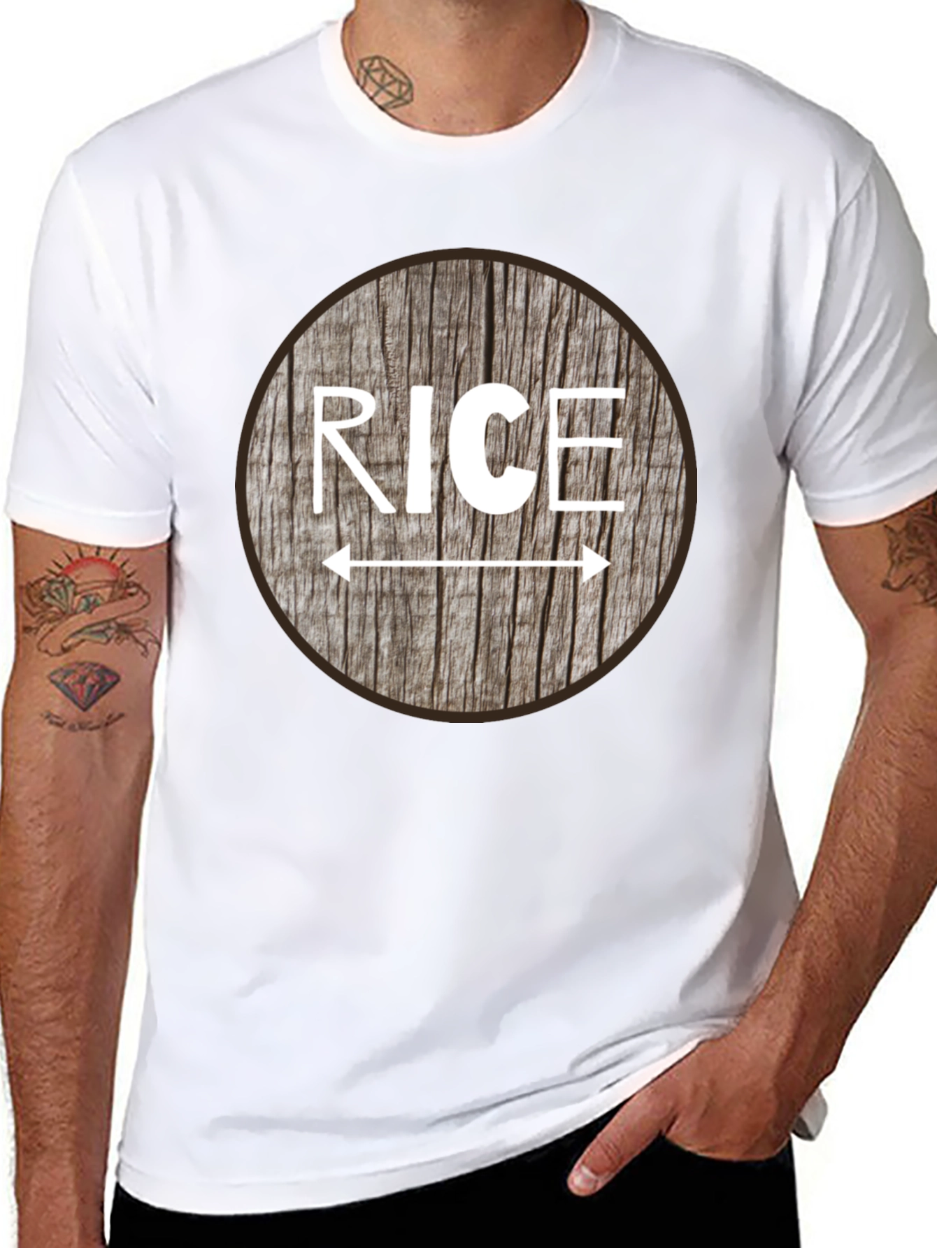 Rice T-Shirt - Funny Arrow Direction Tee