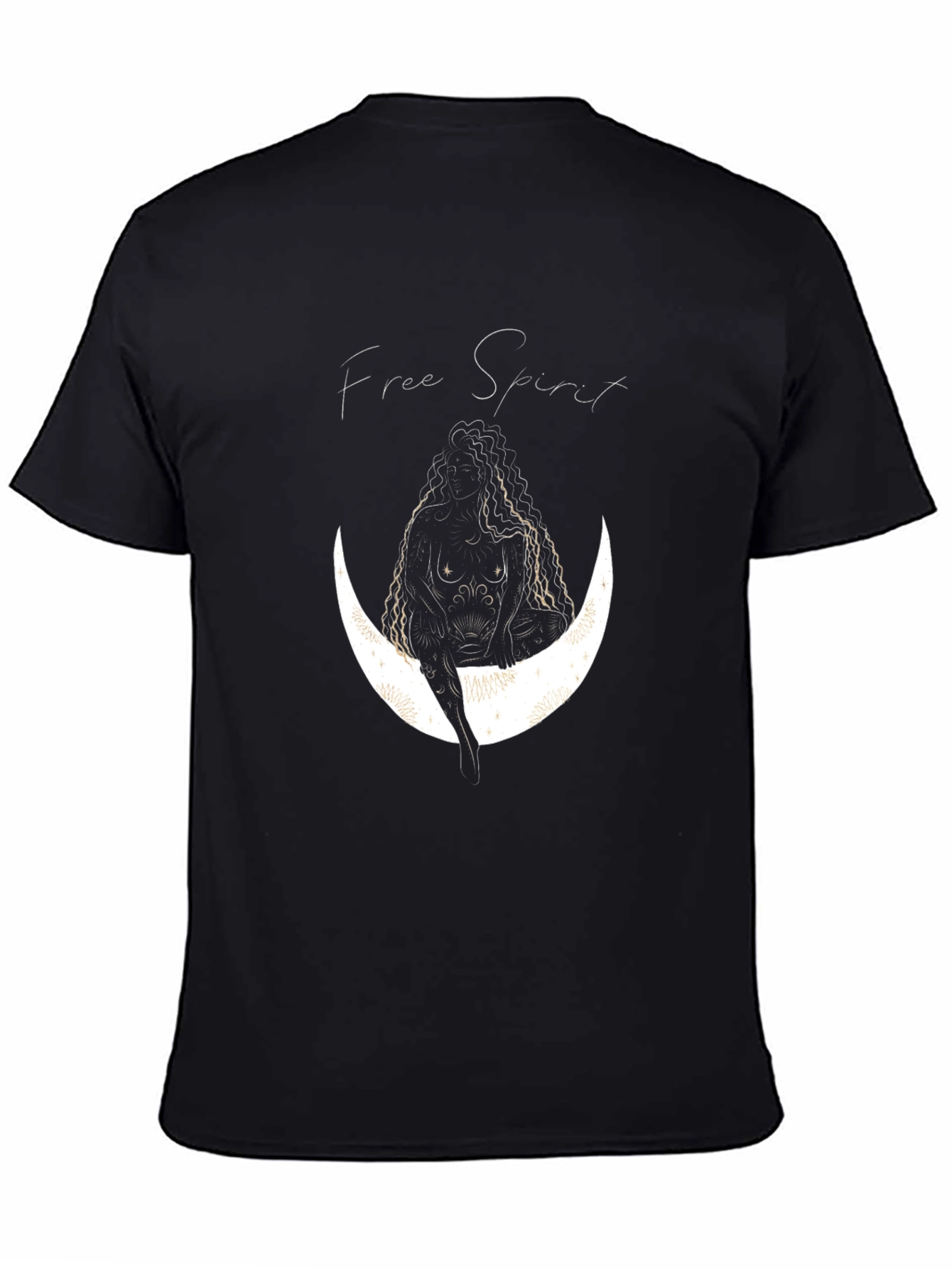 Free Spirit Graphic Black T-Shirt