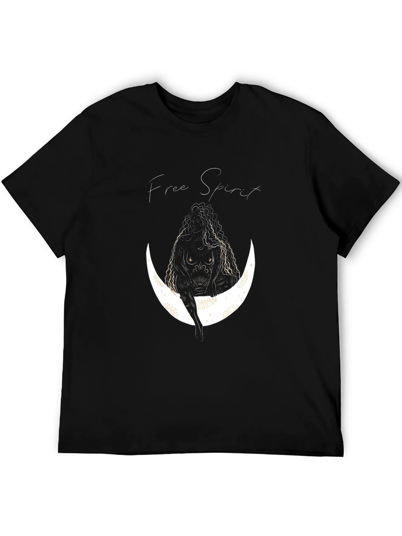 Free Spirit Graphic Black T-Shirt