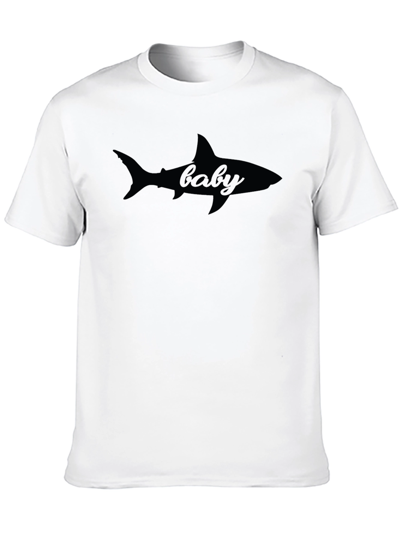 Baby Shark Silhouette Graphic Tee - Soft Cotton