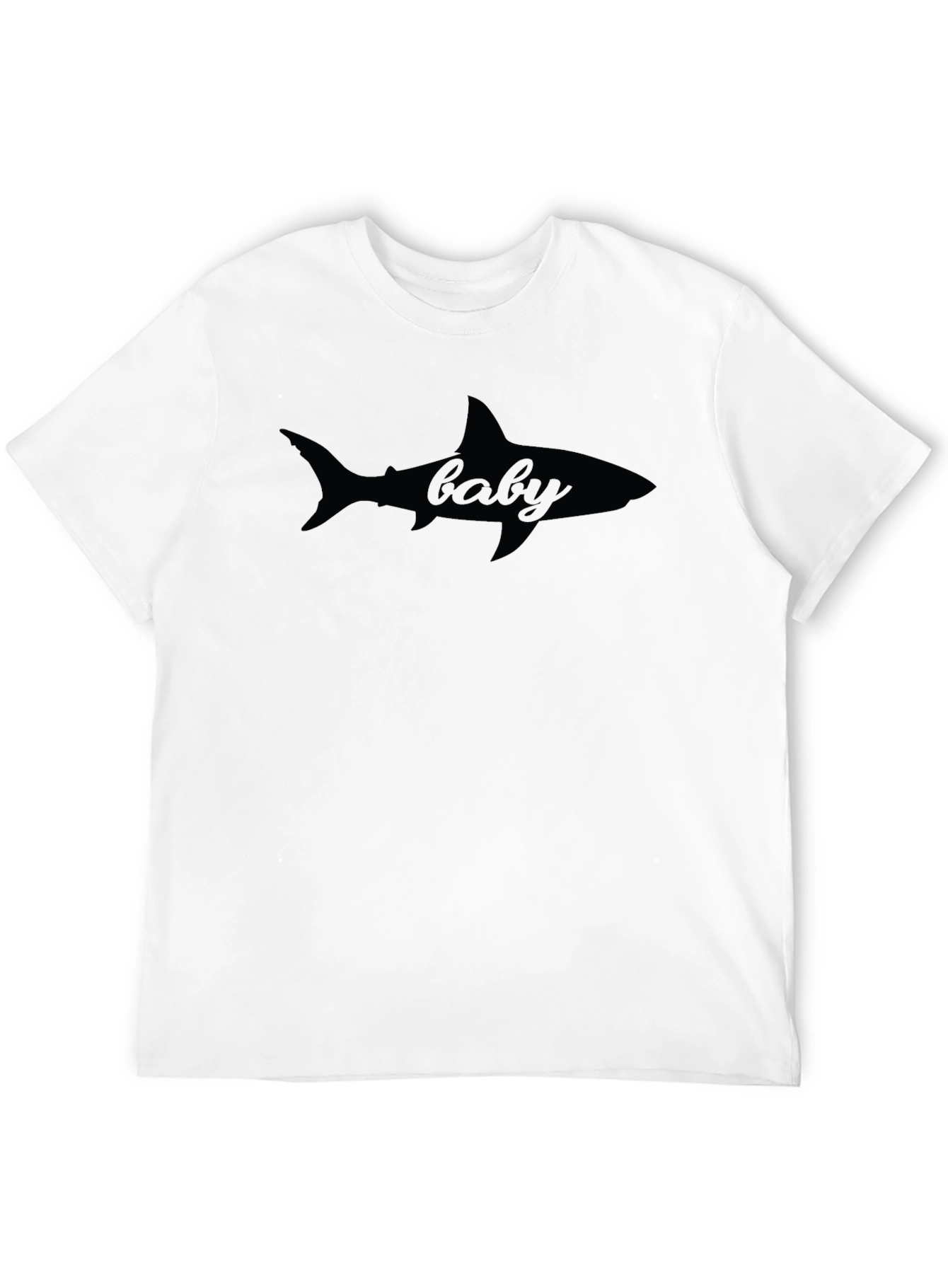 Baby Shark Silhouette Graphic Tee - Soft Cotton
