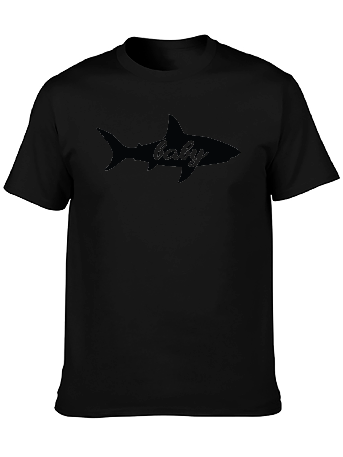 Baby Shark Silhouette Graphic Tee - Soft Cotton