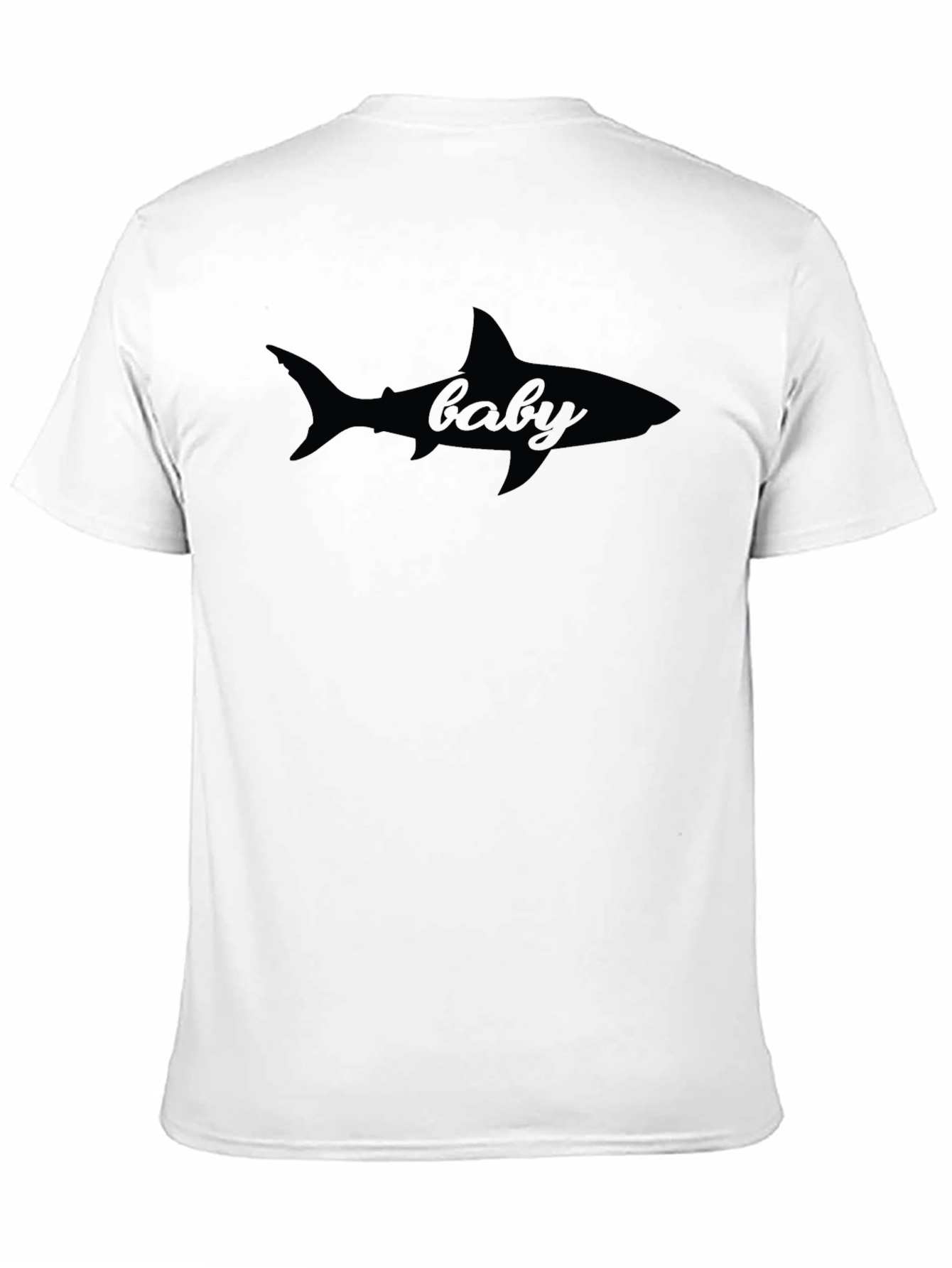 Baby Shark Silhouette Graphic Tee - Soft Cotton