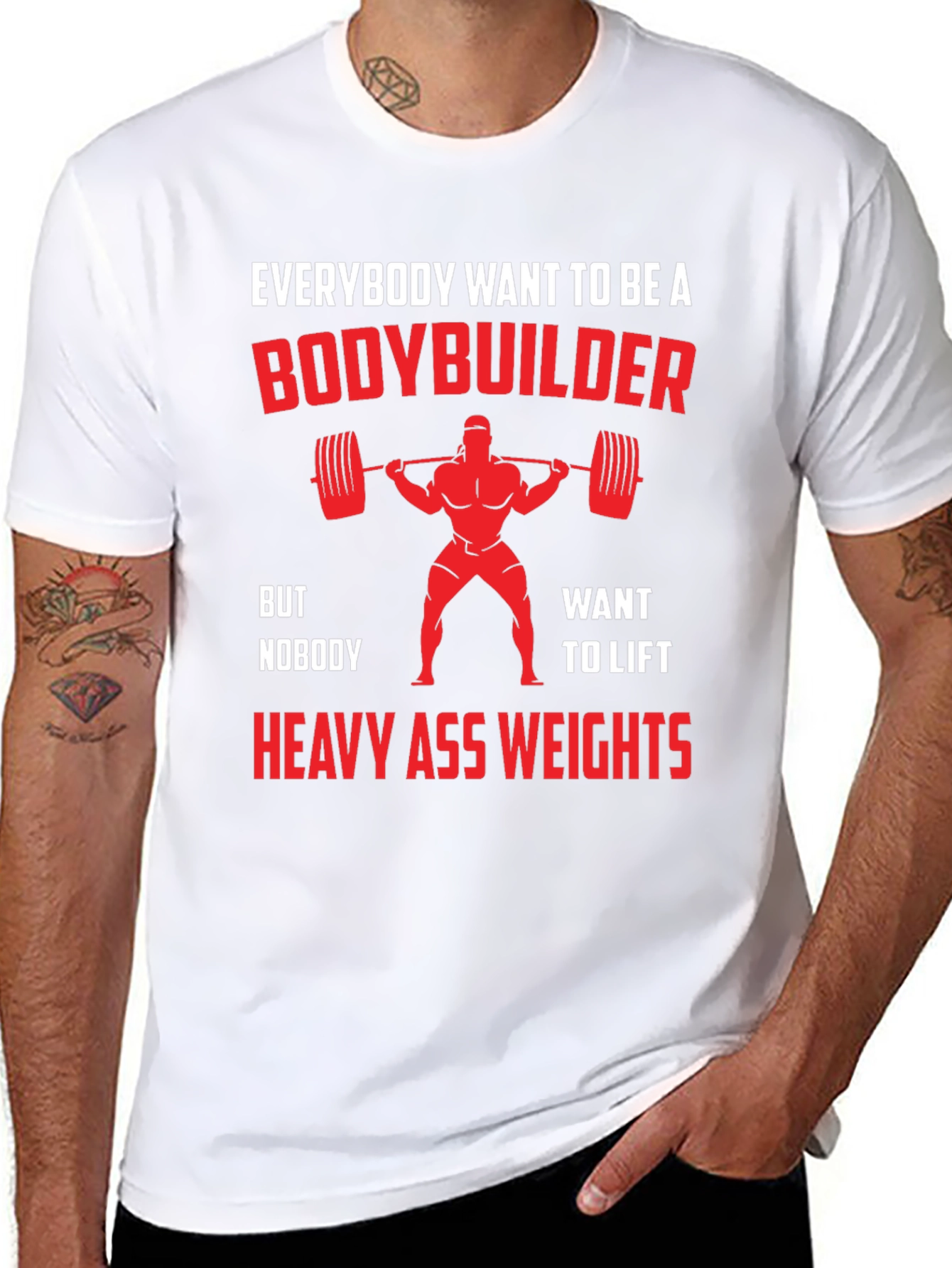 Bodybuilder Motivational Graphic Tee