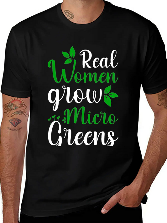 Microgreens Growing Vegan Garden Lovers Unisex Casual T-Shirt – Clean Design For Daily Comfort