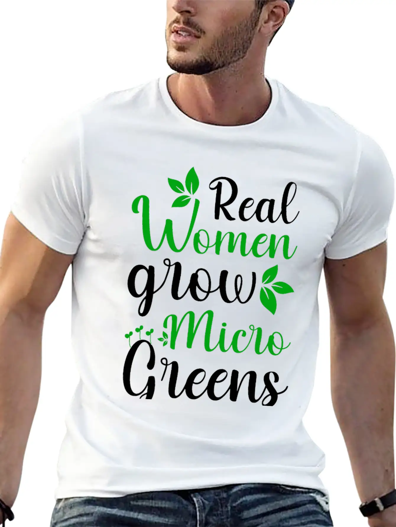 Microgreens Growing Vegan Garden Lovers Unisex Casual T-Shirt – Clean Design For Daily Comfort