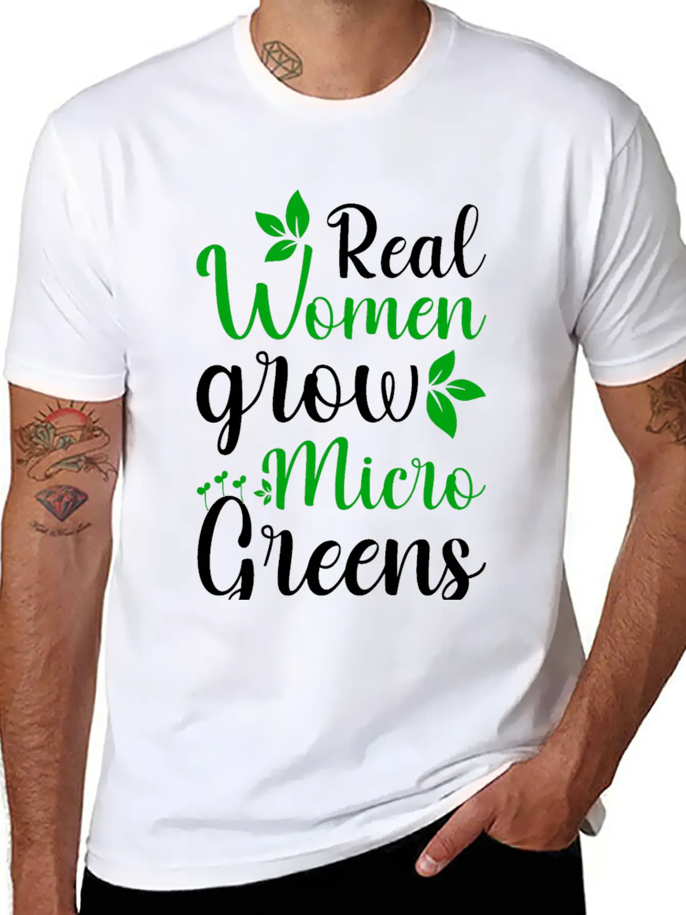 Microgreens Growing Vegan Garden Lovers Unisex Casual T-Shirt – Clean Design For Daily Comfort