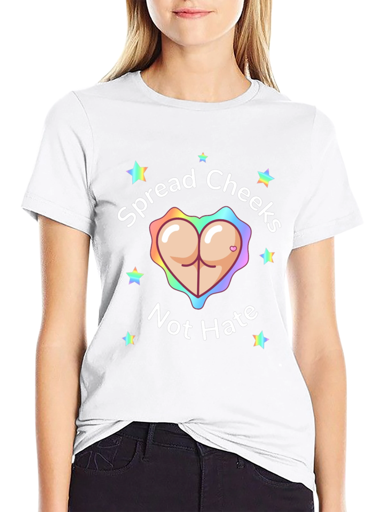 Spread Cheeks Not Hate Graphic Tee