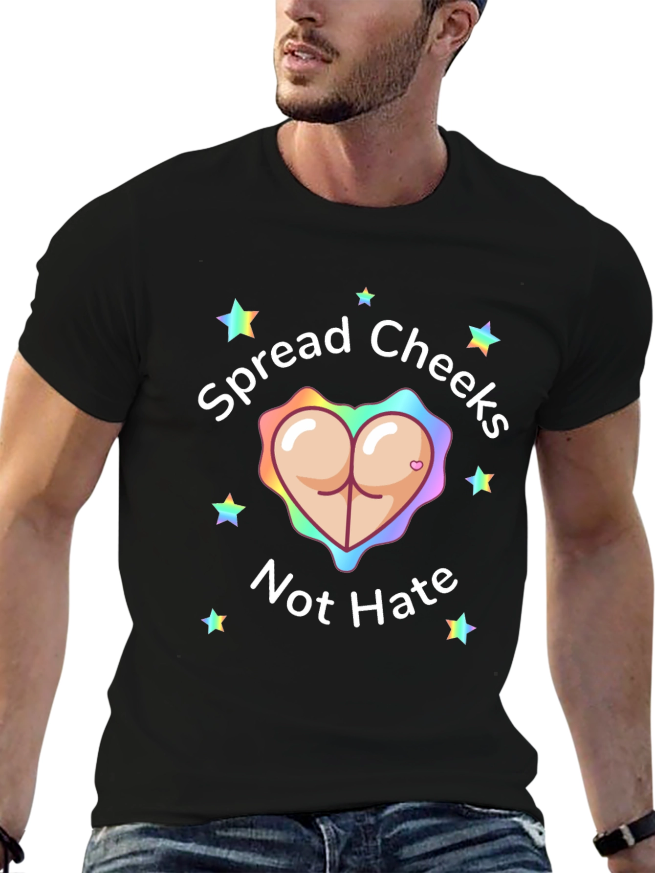Spread Cheeks Not Hate Graphic Tee