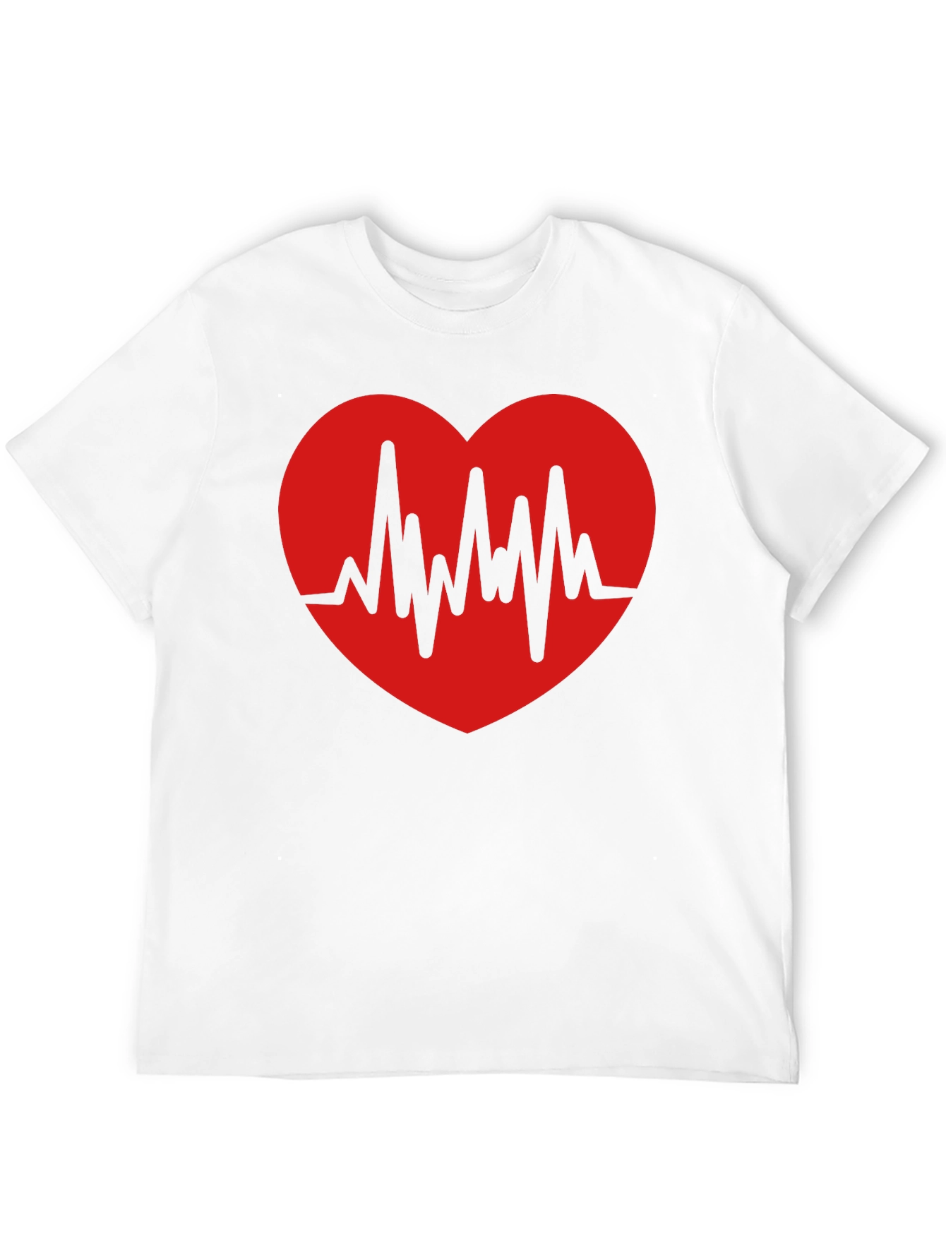 Heartbeat Graphic Print T-Shirt