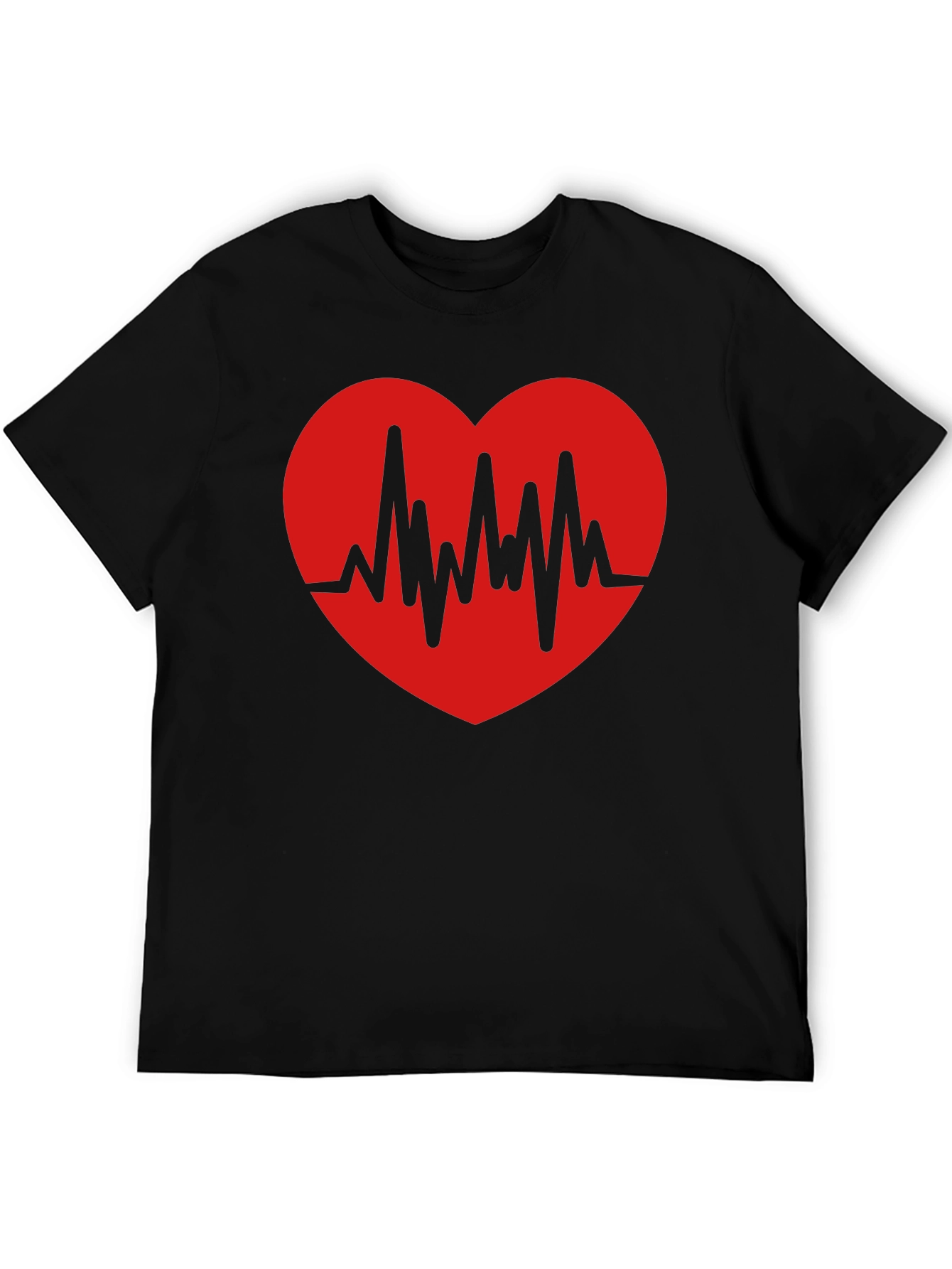 Heartbeat Graphic Print T-Shirt
