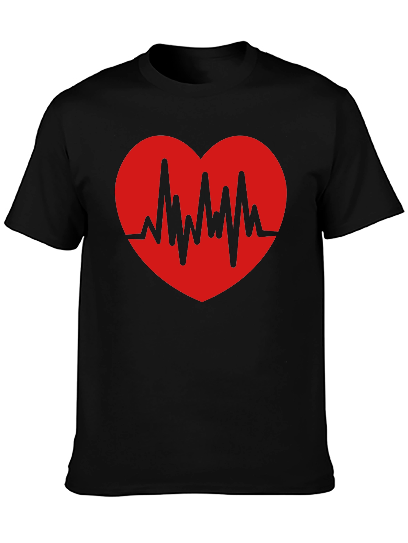Heartbeat Graphic Print T-Shirt