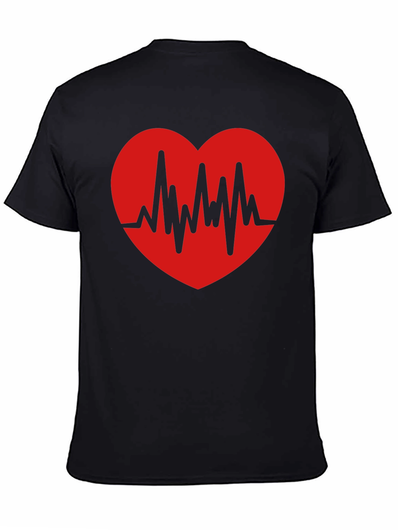 Heartbeat Graphic Print T-Shirt