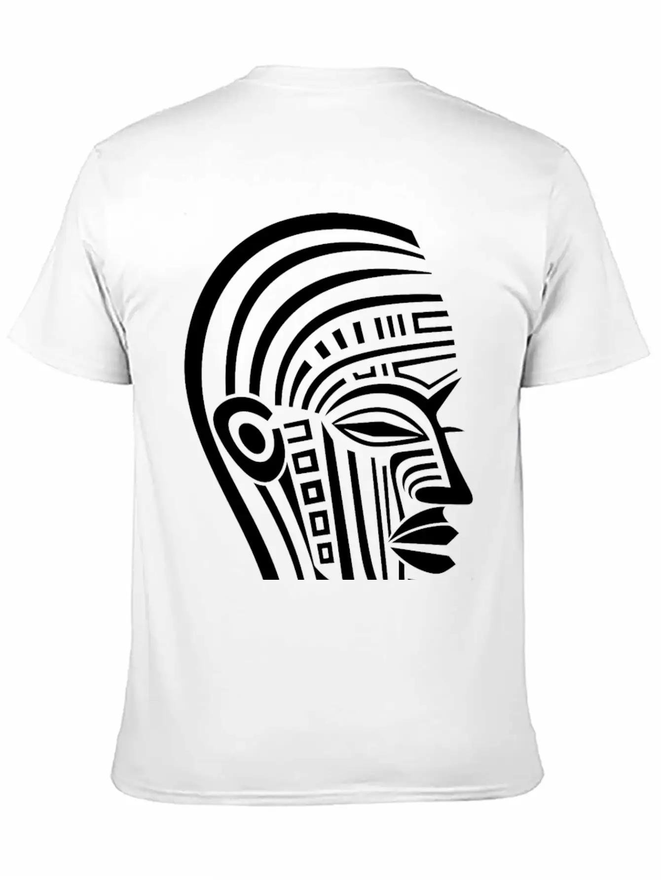 Minimal Tribal Woman Face Unisex Casual T-Shirt – Clean Design For Daily Comfort