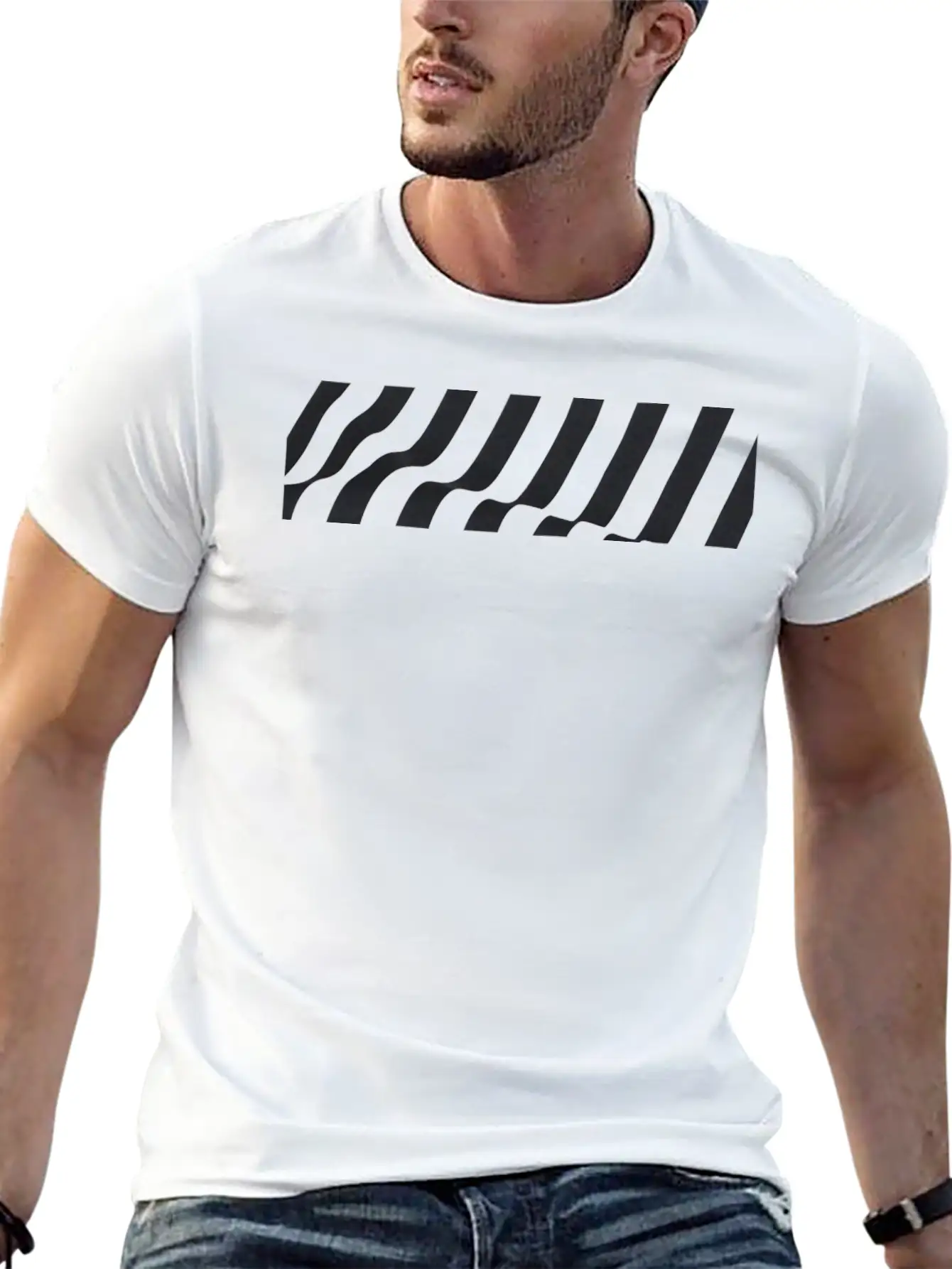 Minimal Waves Supreme Surf Design Style Unisex Casual T-Shirt – Clean Design For Daily Comfort