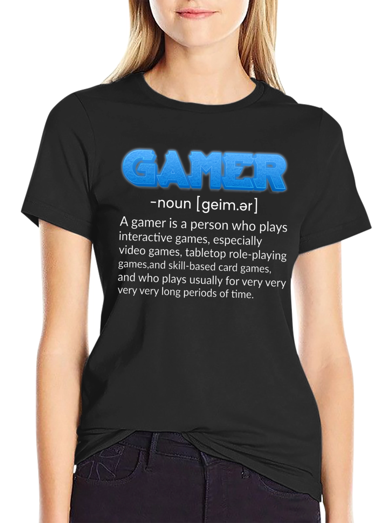 Gamer Definition Black T-Shirt