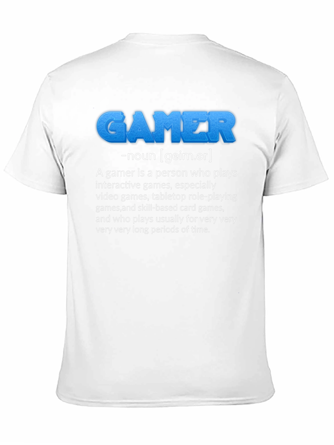 Gamer Definition Black T-Shirt