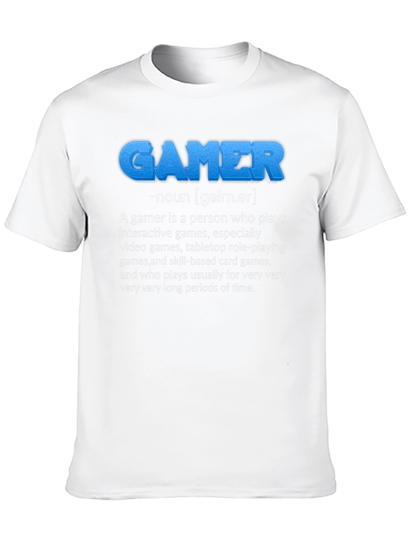 Gamer Definition Black T-Shirt