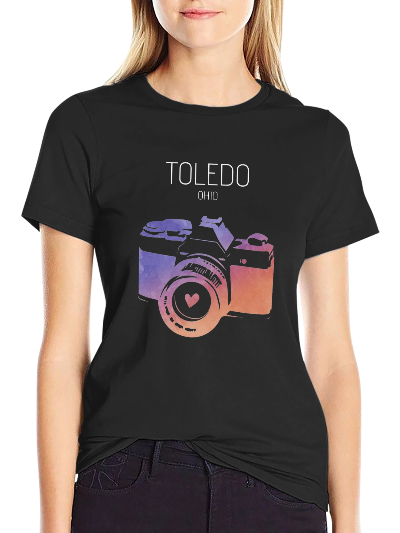 Toledo Ohio Camera Graphic T-Shirt