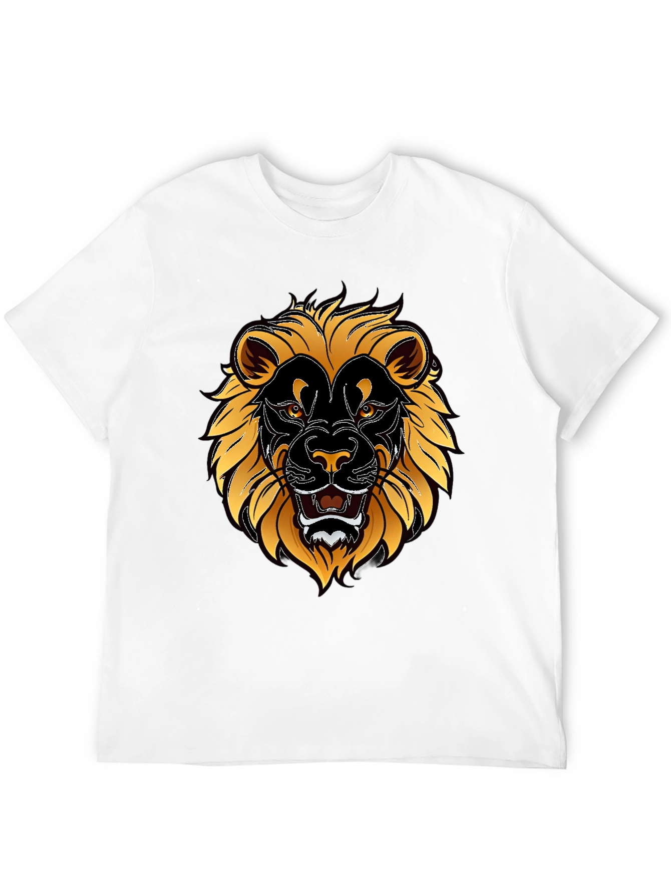 Lion Graphic T-Shirt - Bold Animal Print Tee