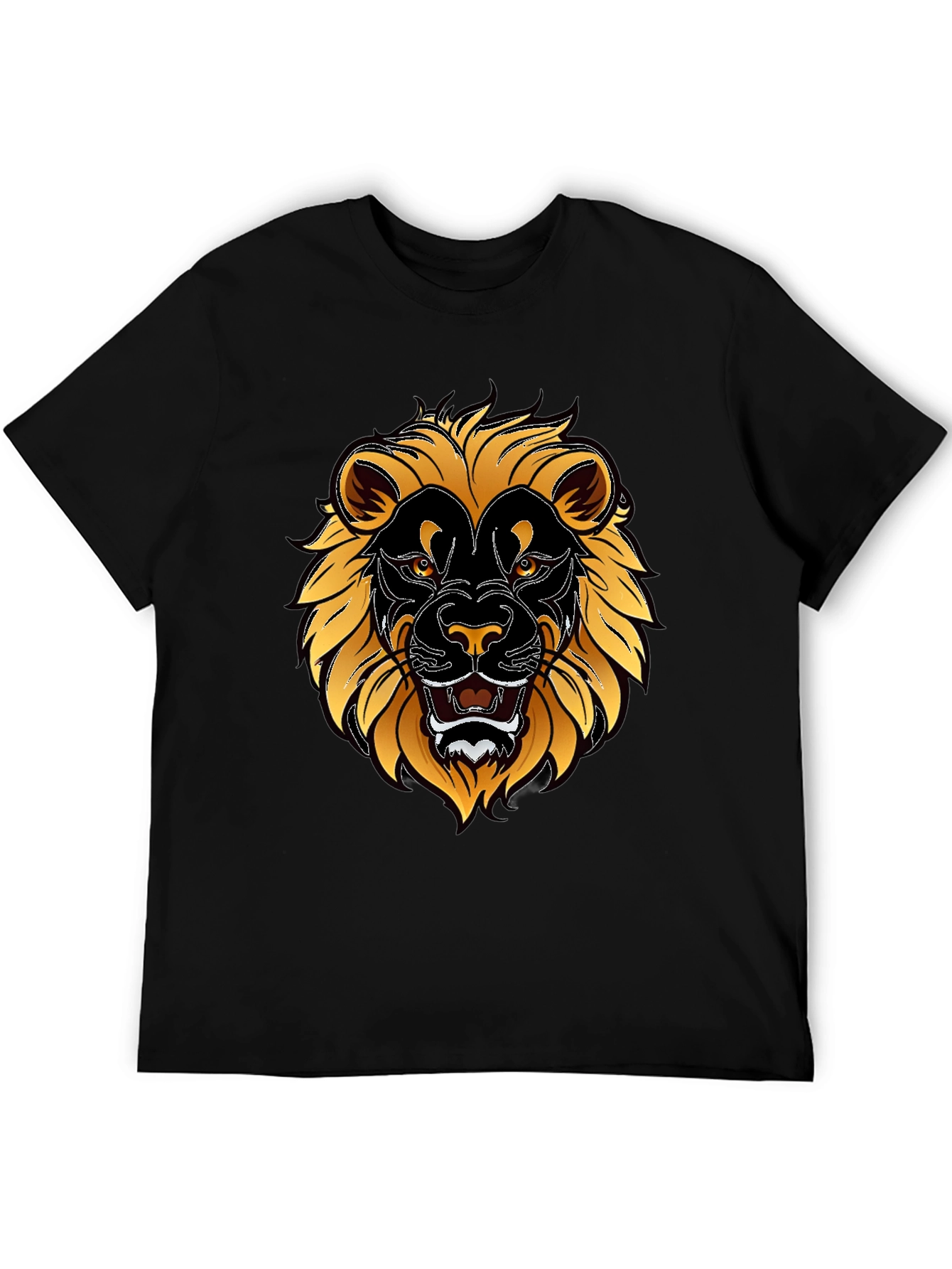 Lion Graphic T-Shirt - Bold Animal Print Tee