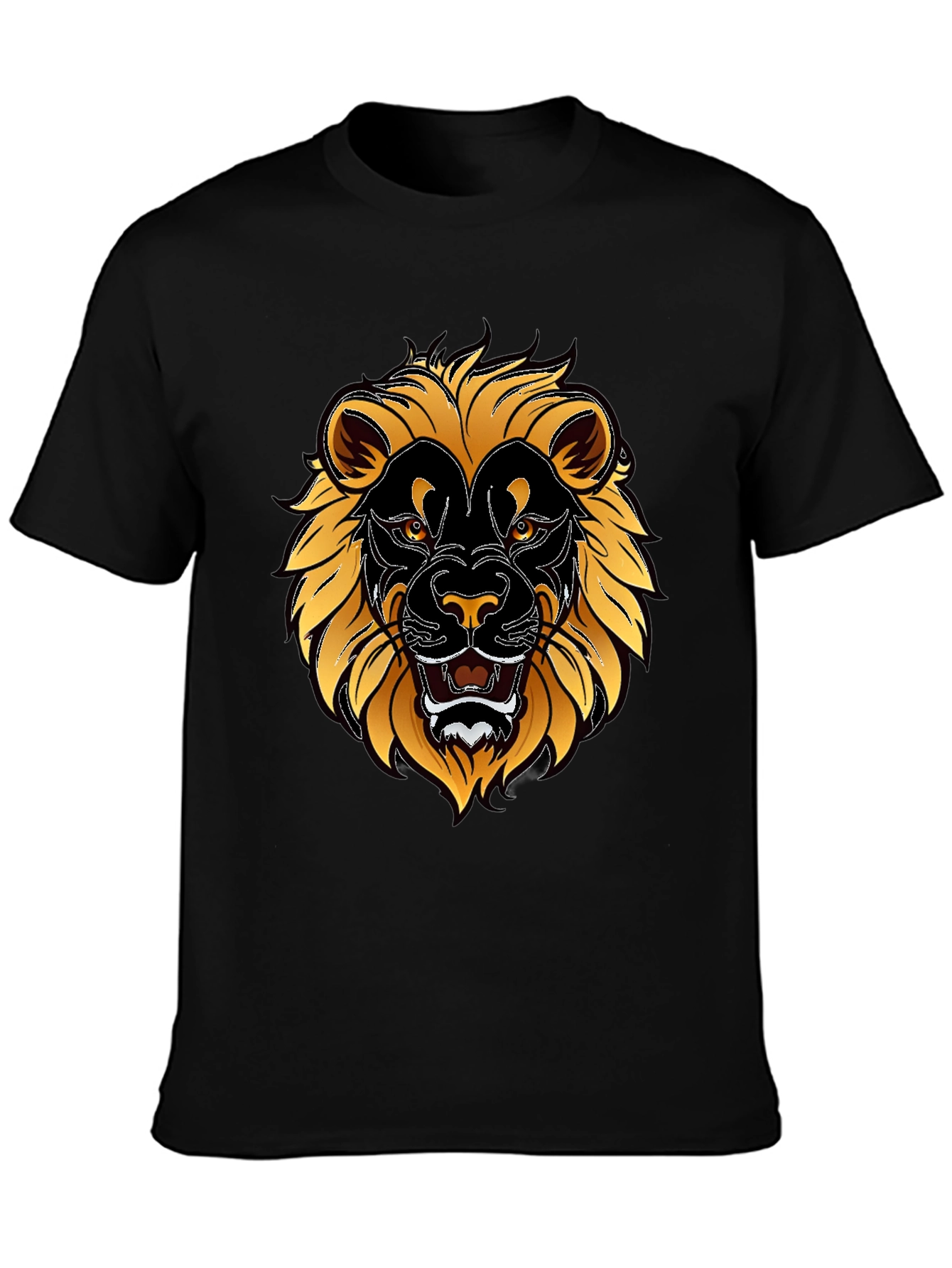 Lion Graphic T-Shirt - Bold Animal Print Tee