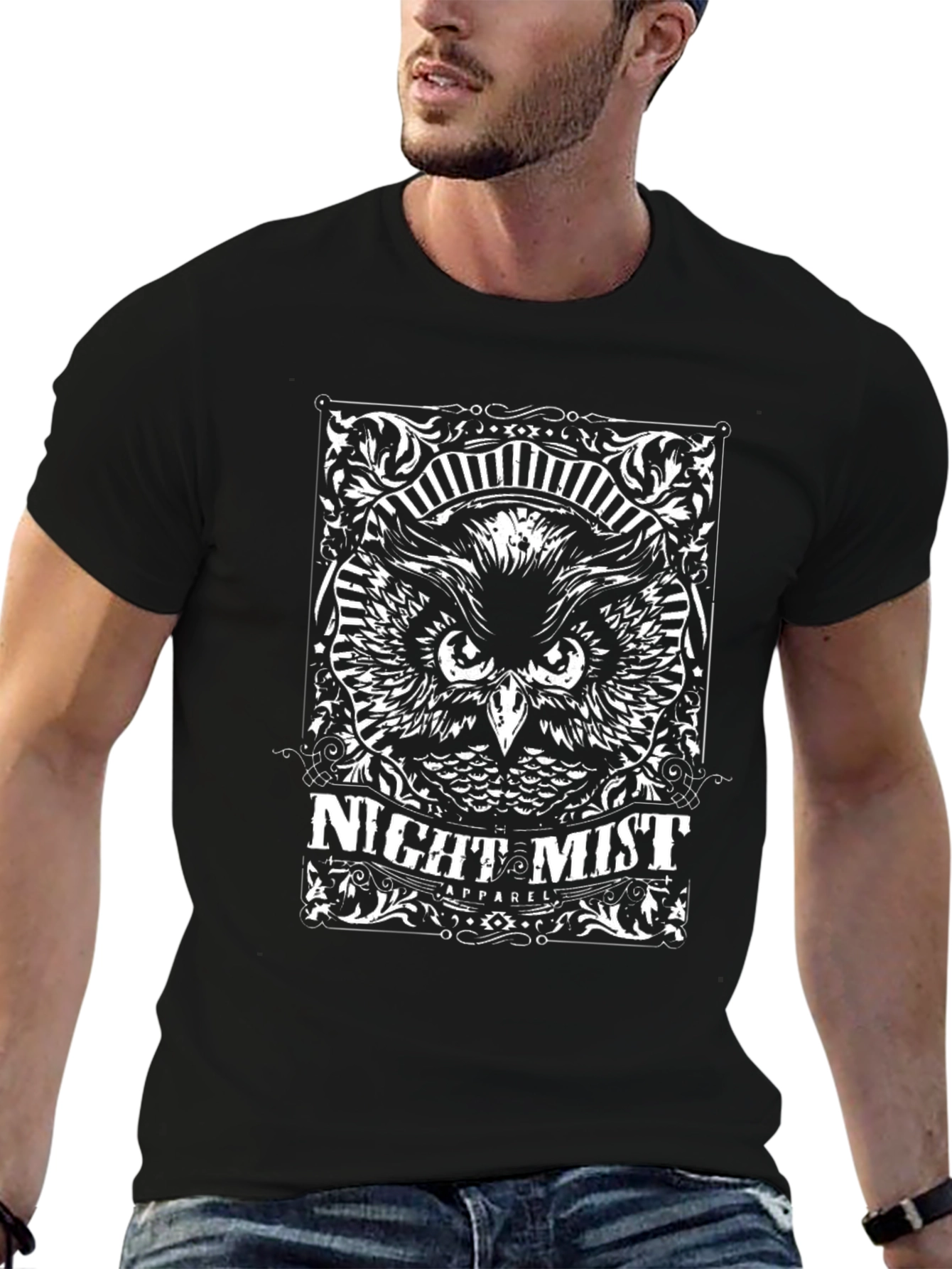 Night Mist Apparel Owl Graphic Tee