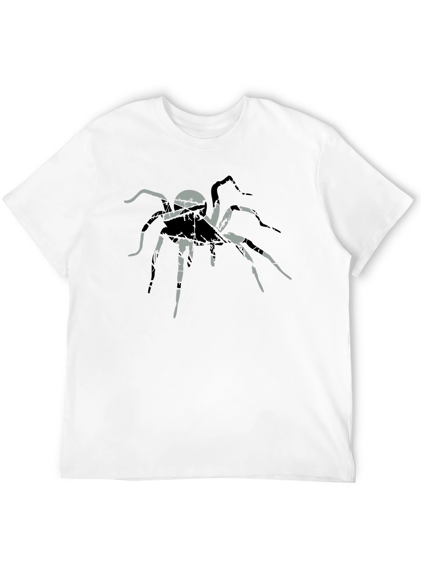 Mens Black Spider Graphic Tee