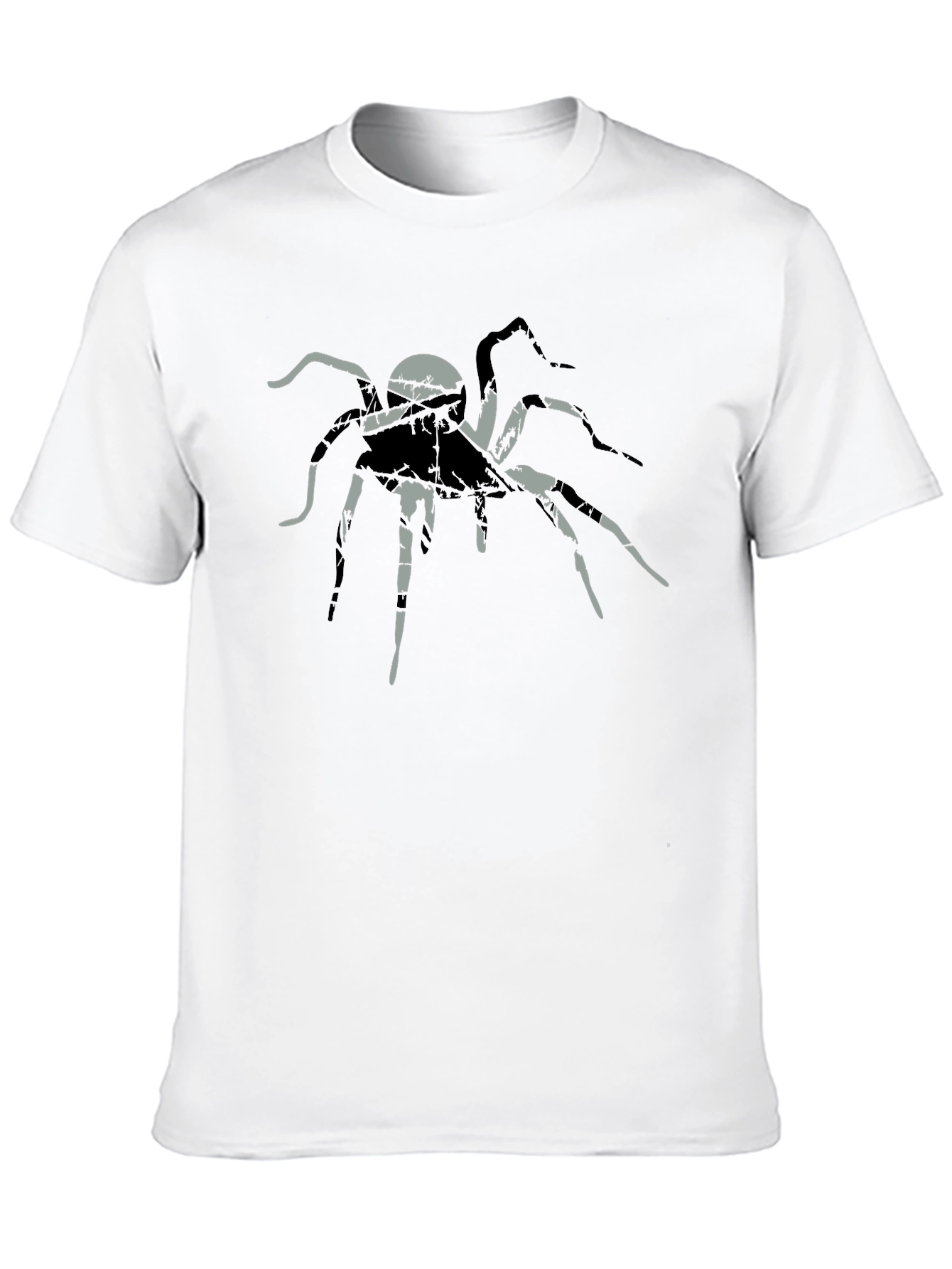 Mens Black Spider Graphic Tee