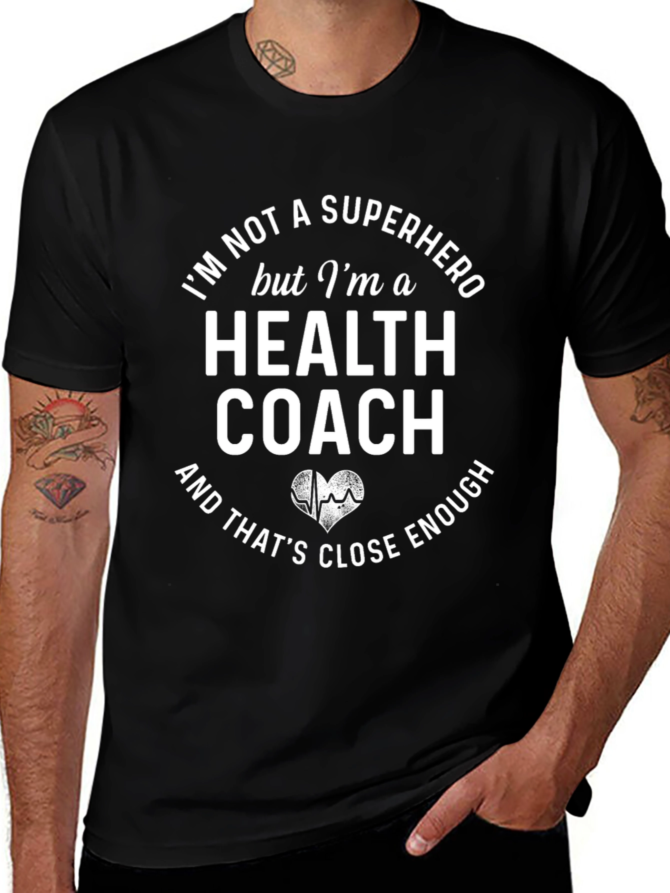 Health Coach T-Shirt - Super Hero Alternative