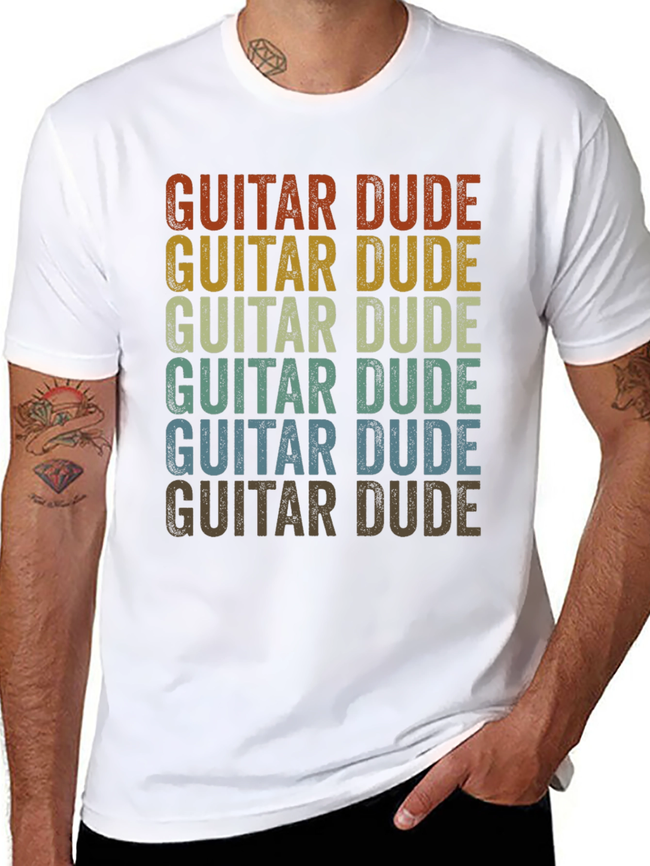 Guitar Dude Retro T-Shirt