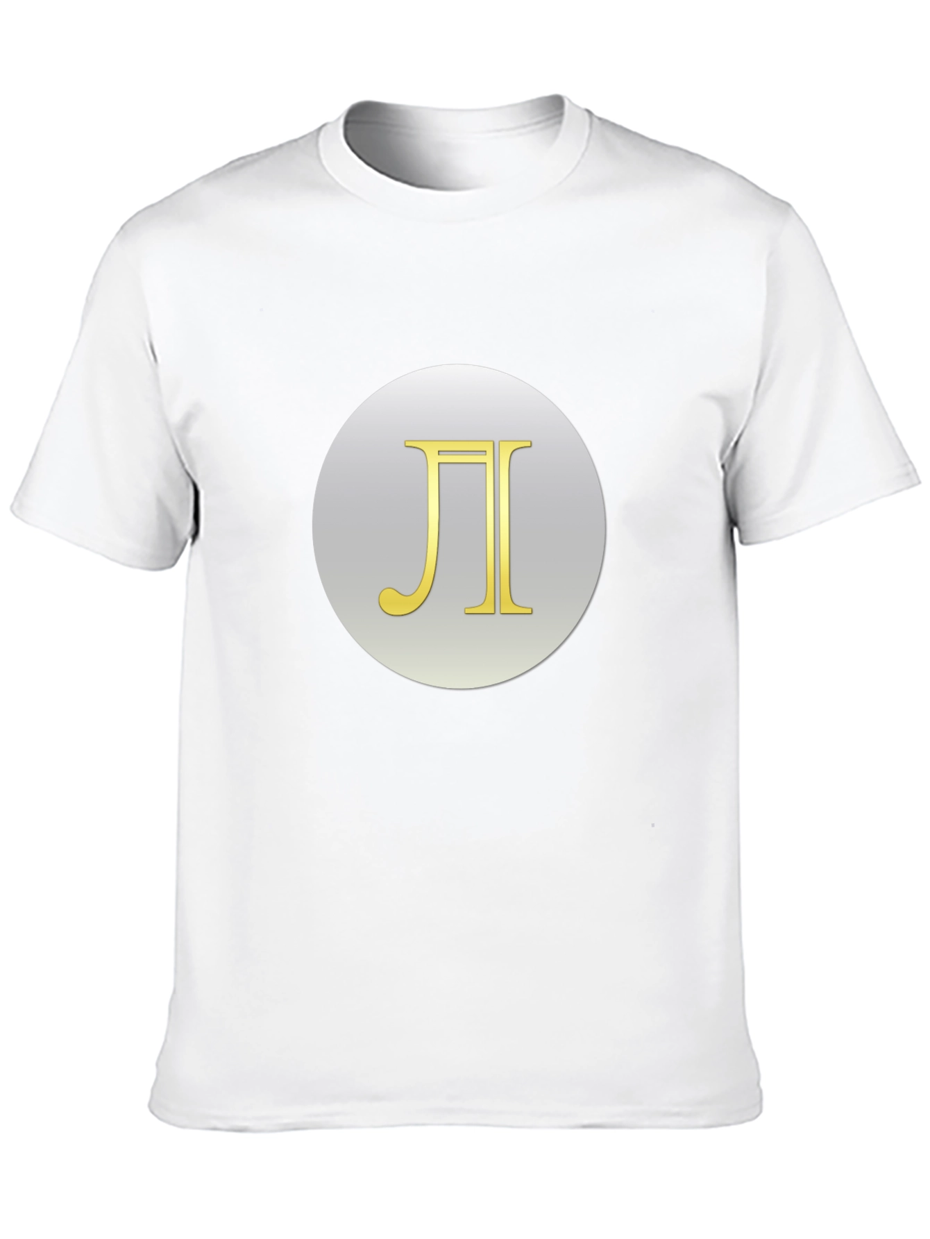 Pi Symbol T-Shirt - Black Cotton Blend
