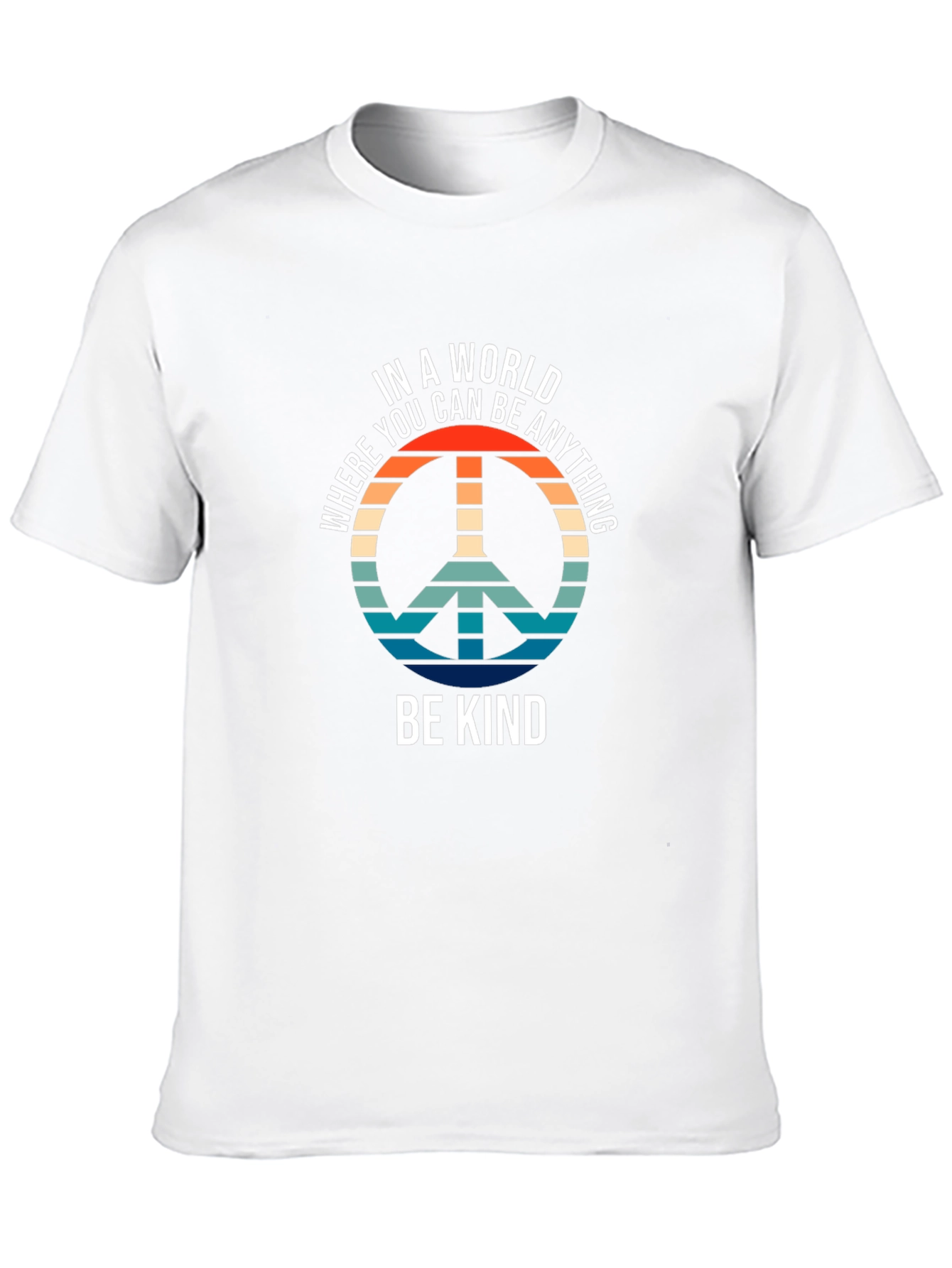 Be Kind Retro Peace Sign T-Shirt