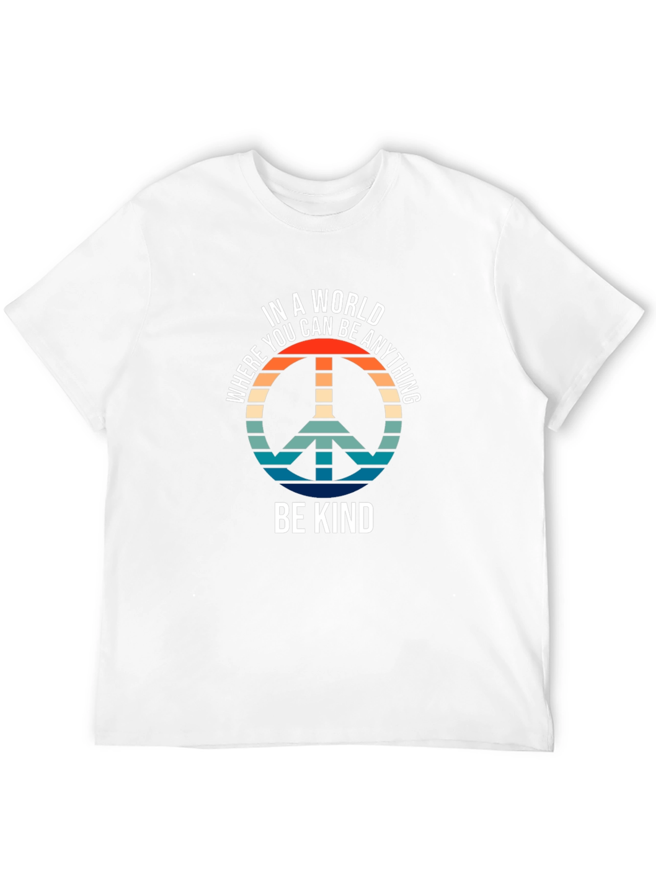 Be Kind Retro Peace Sign T-Shirt