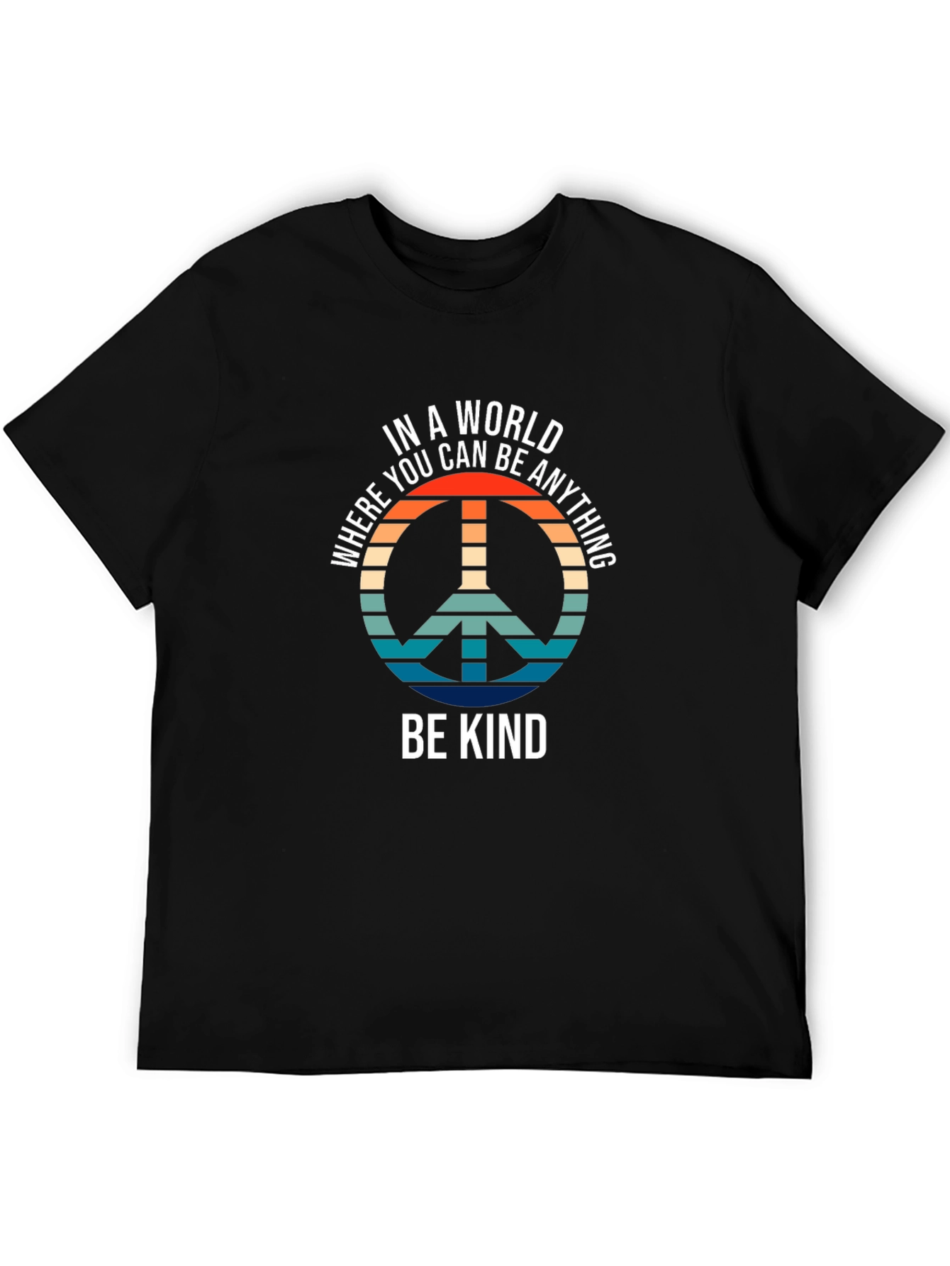 Be Kind Retro Peace Sign T-Shirt