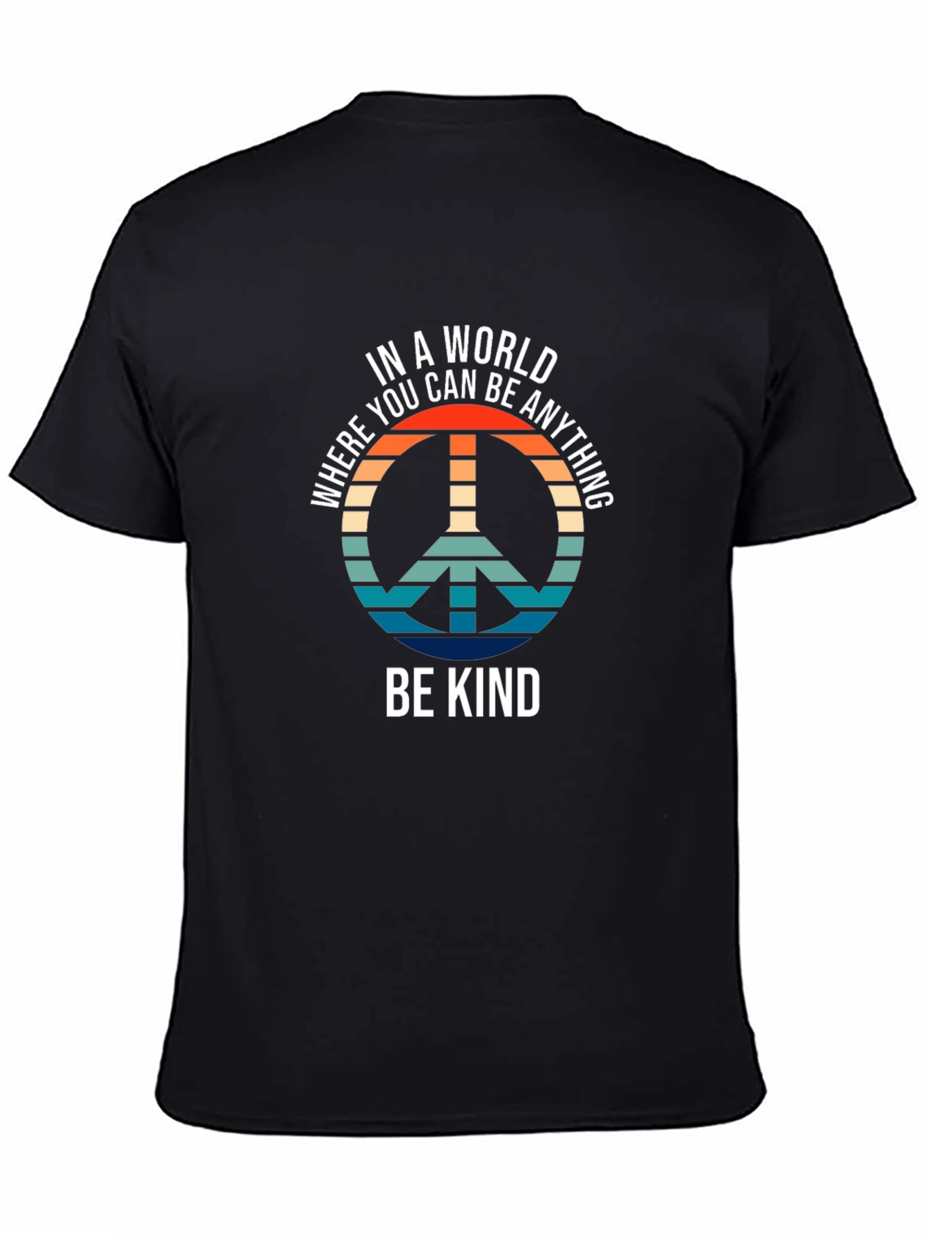 Be Kind Retro Peace Sign T-Shirt