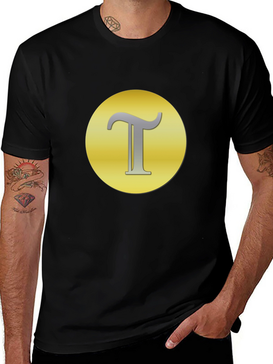 Letter T Graphic Tee - Stylish Casual Wear