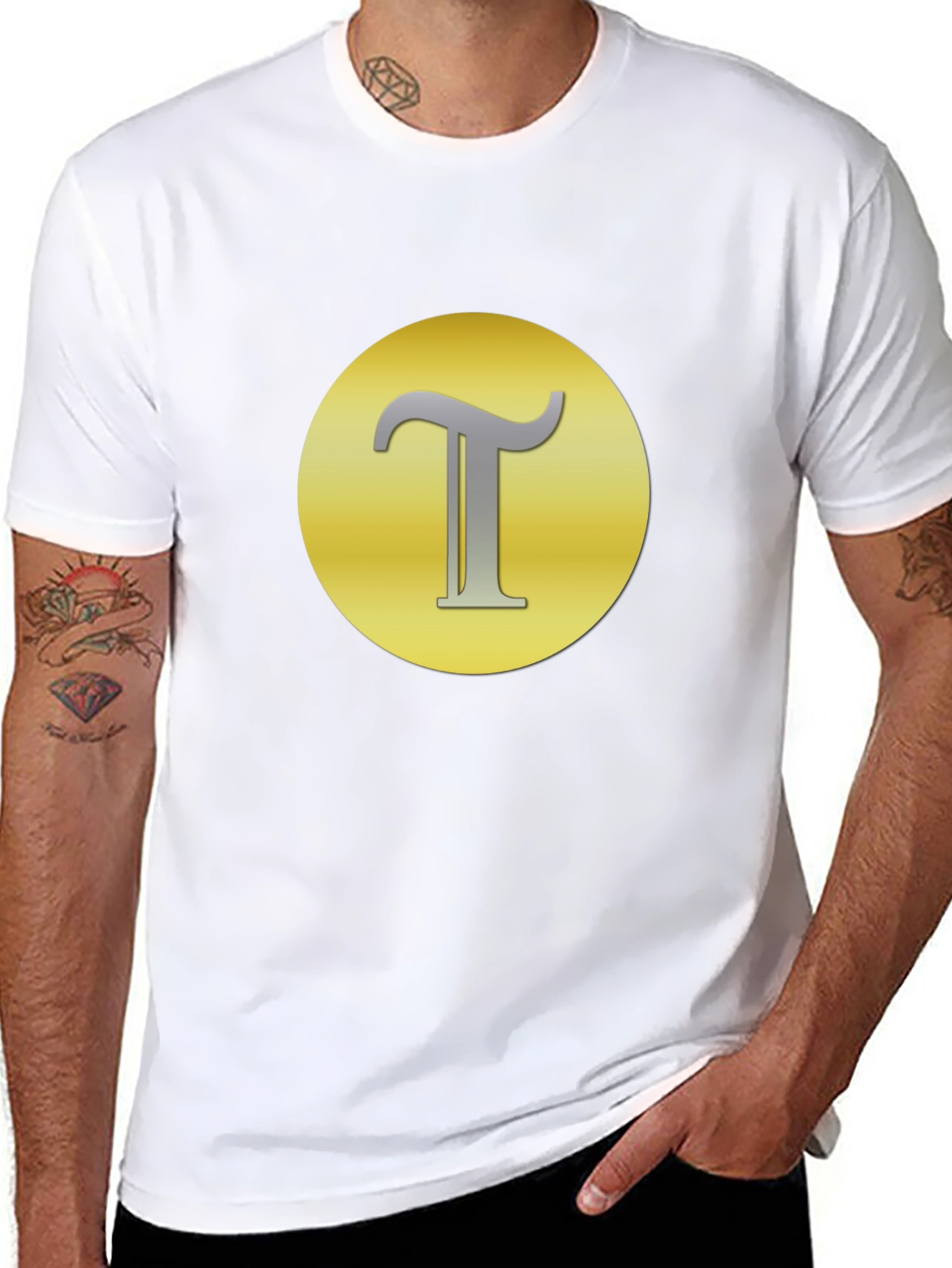 Letter T Graphic Tee - Stylish Casual Wear