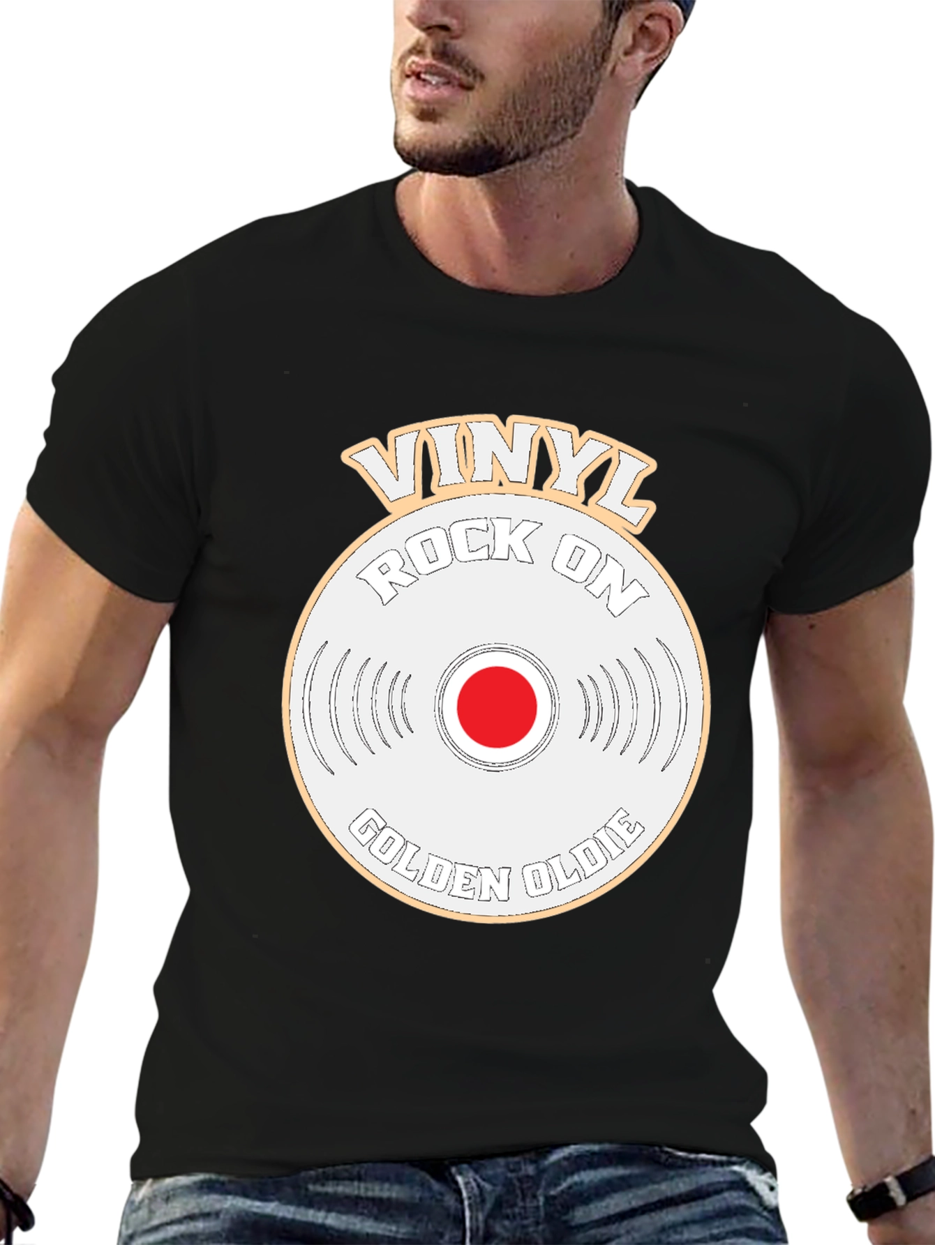 Vinyl Rock On Golden Oldie T-Shirt
