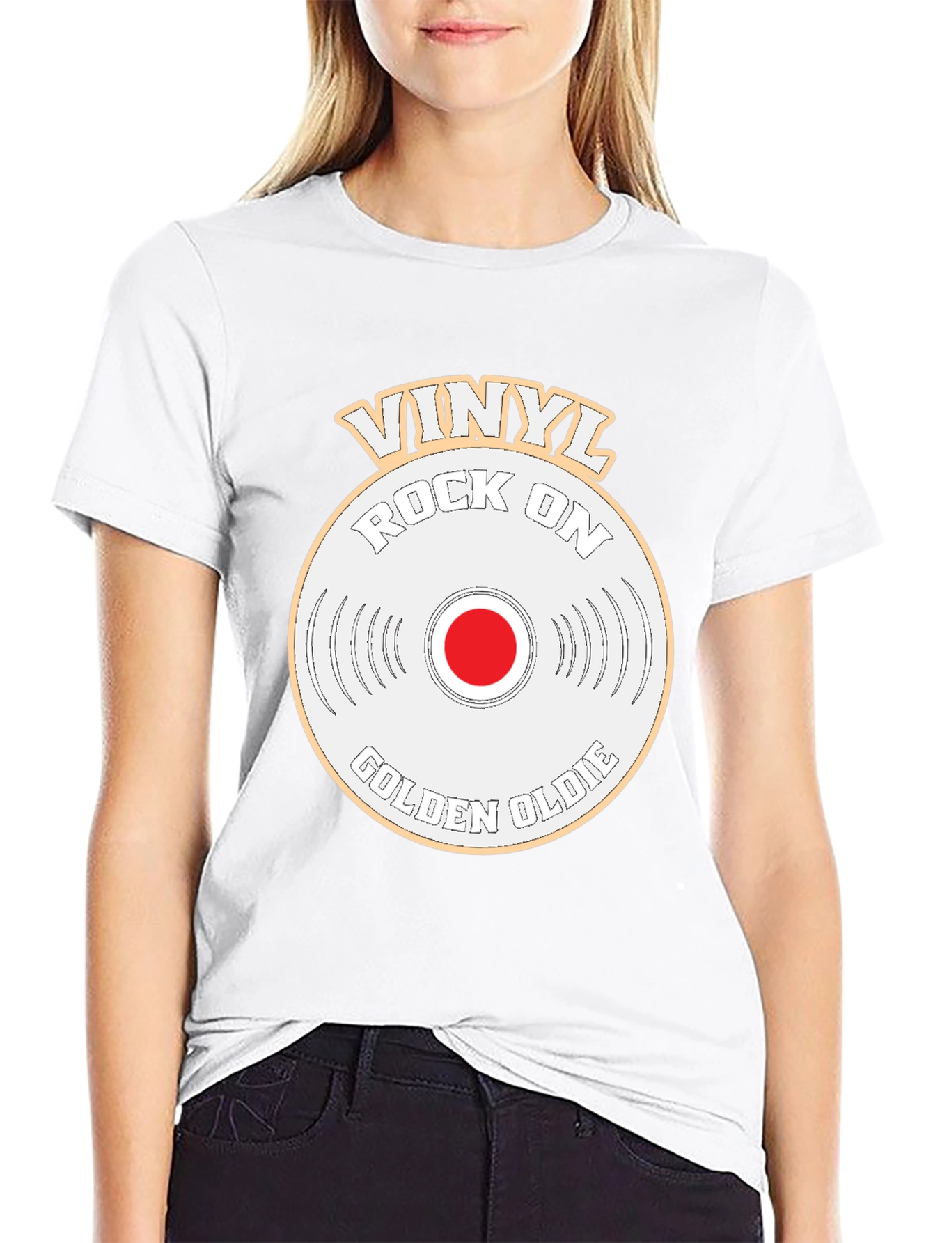 Vinyl Rock On Golden Oldie T-Shirt