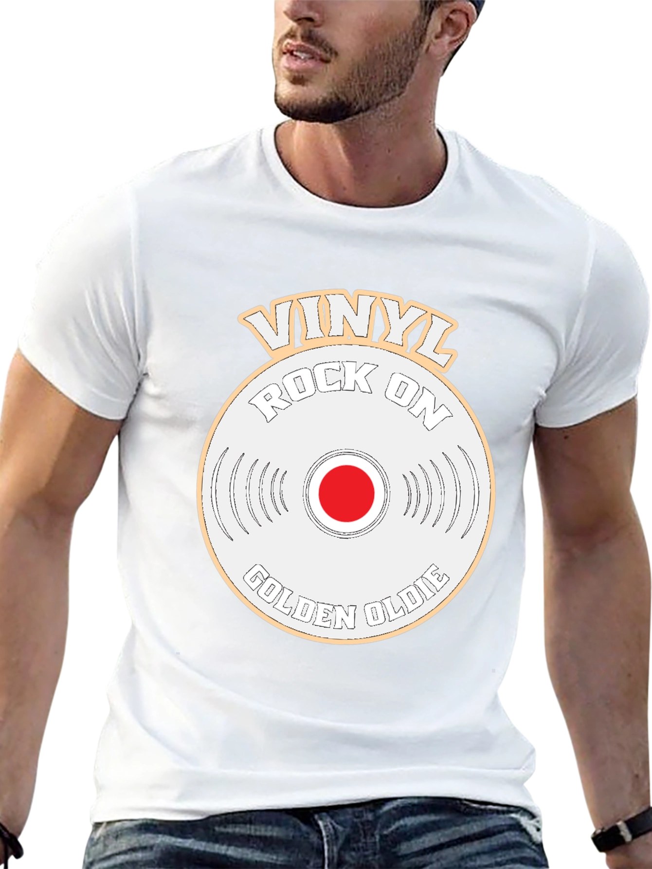 Vinyl Rock On Golden Oldie T-Shirt