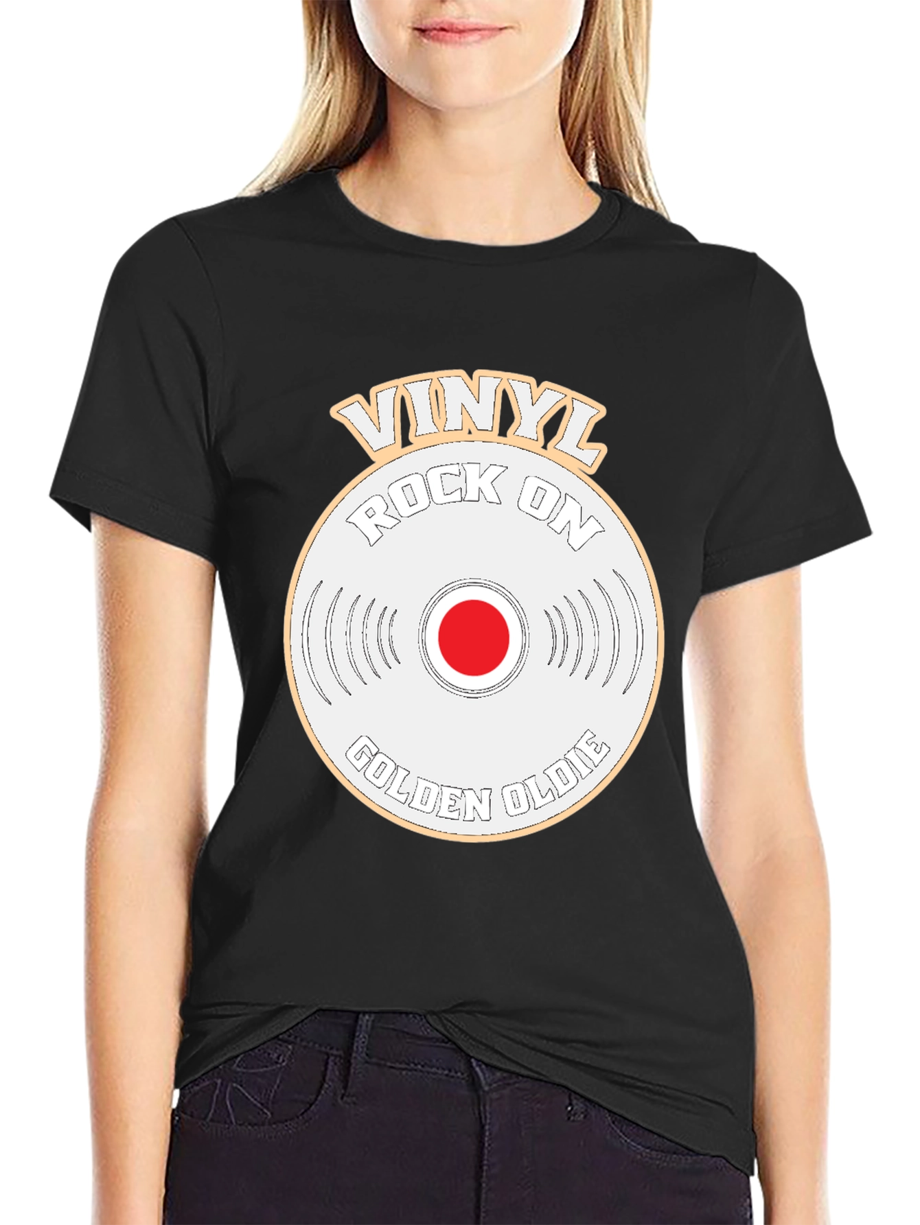 Vinyl Rock On Golden Oldie T-Shirt