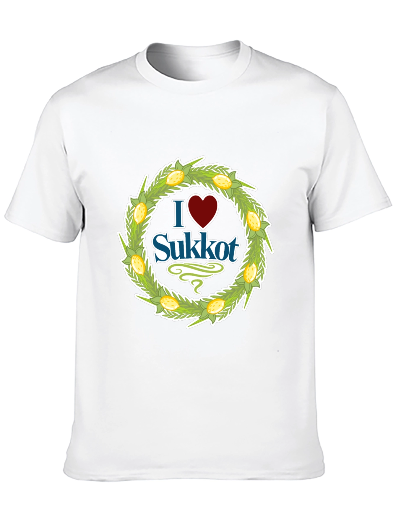 I Heart Sukkot Black Graphic Tee