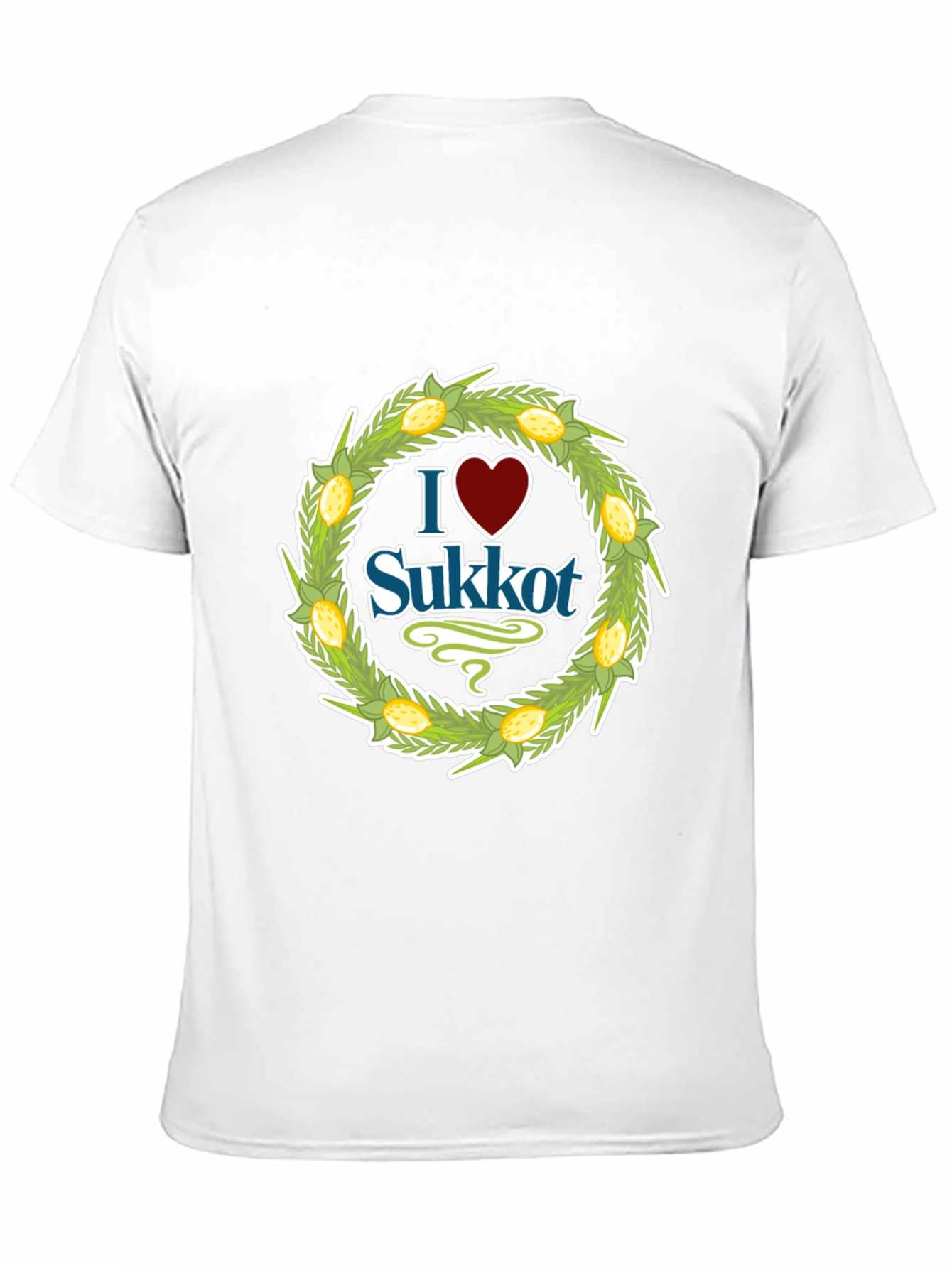 I Heart Sukkot Black Graphic Tee
